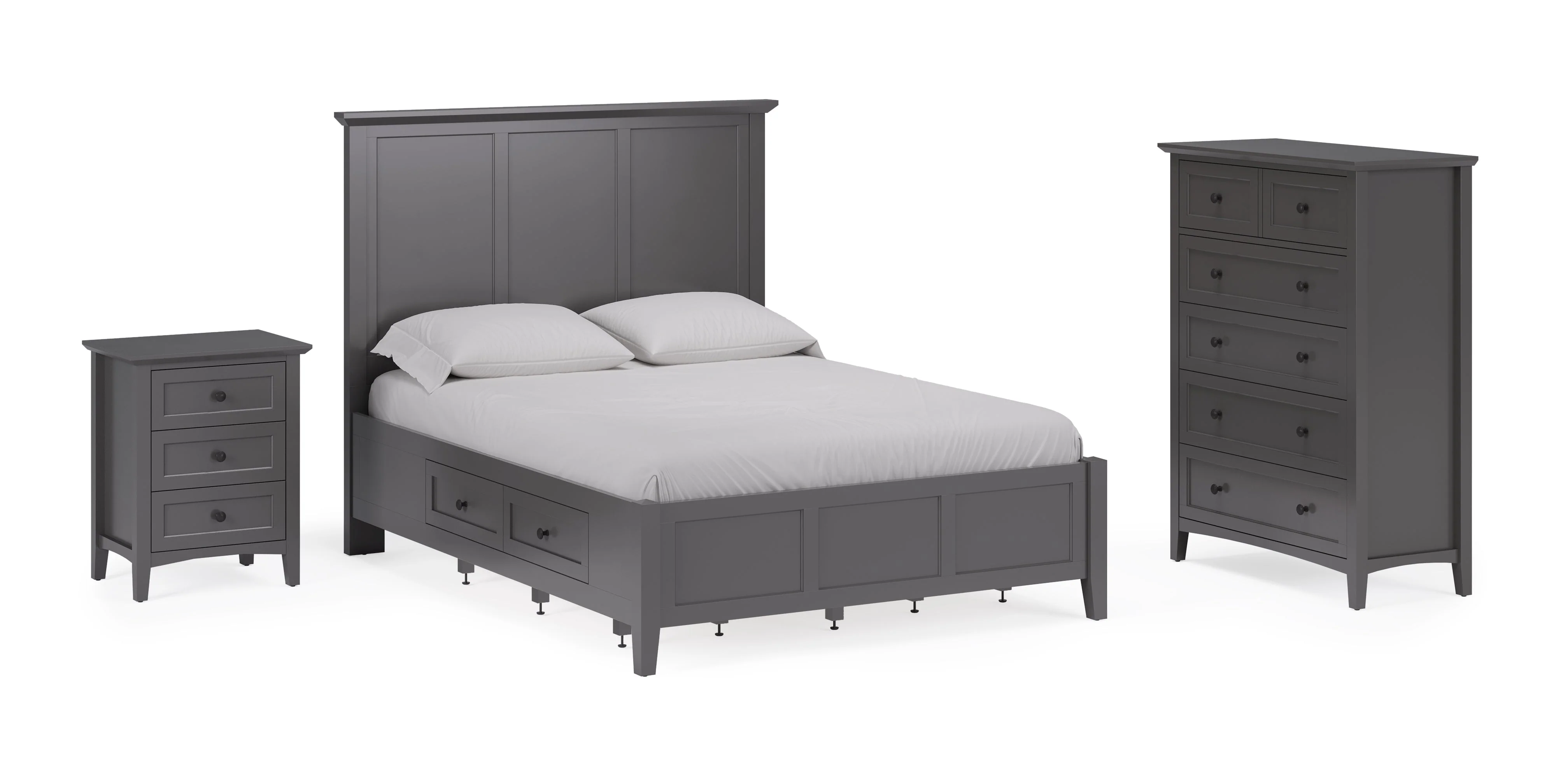 Grace Five Drawer Chest in Raven Black - Image 8