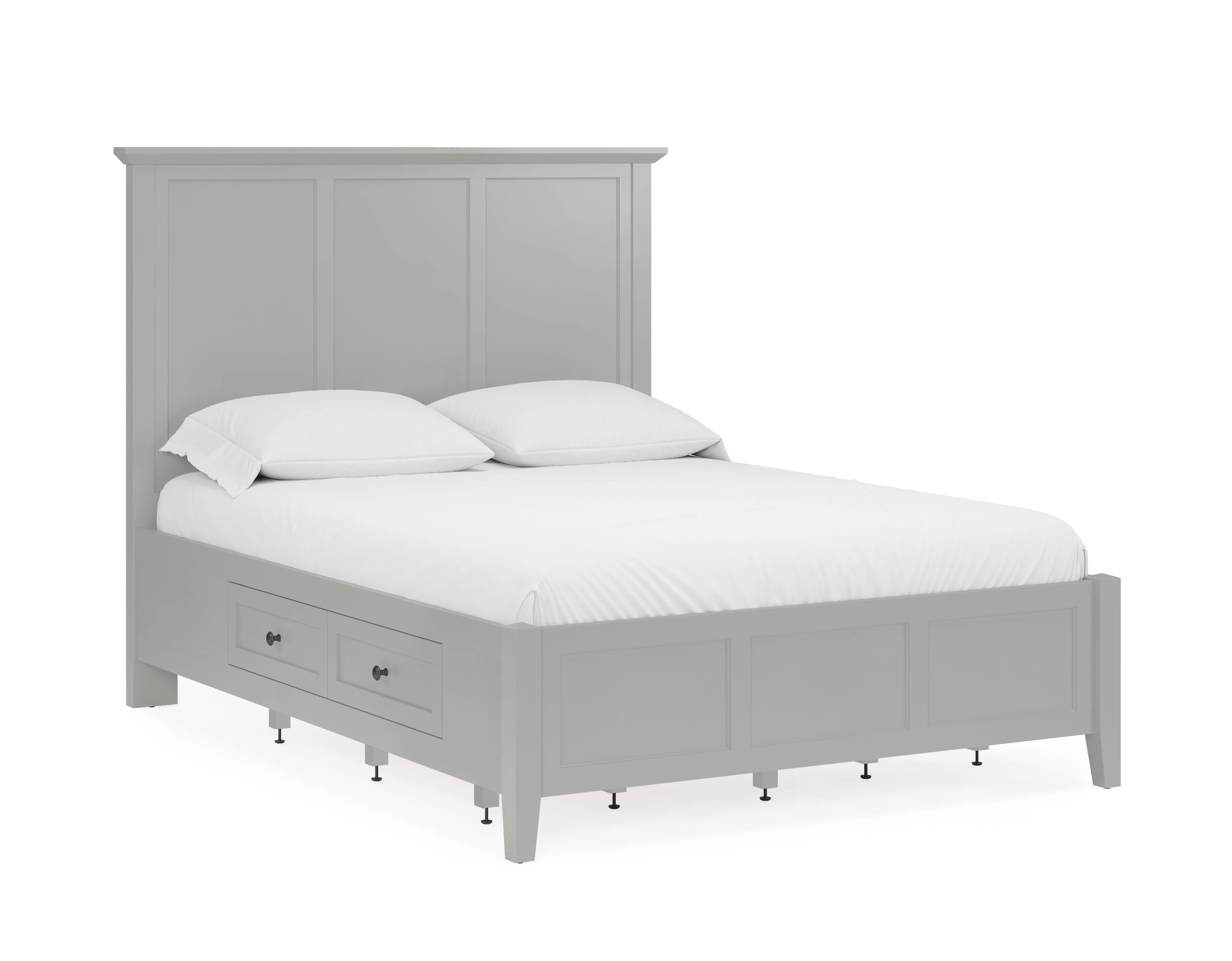 Grace Four Drawer California King Platform Storage Bed in Elephant Gray - Image 3