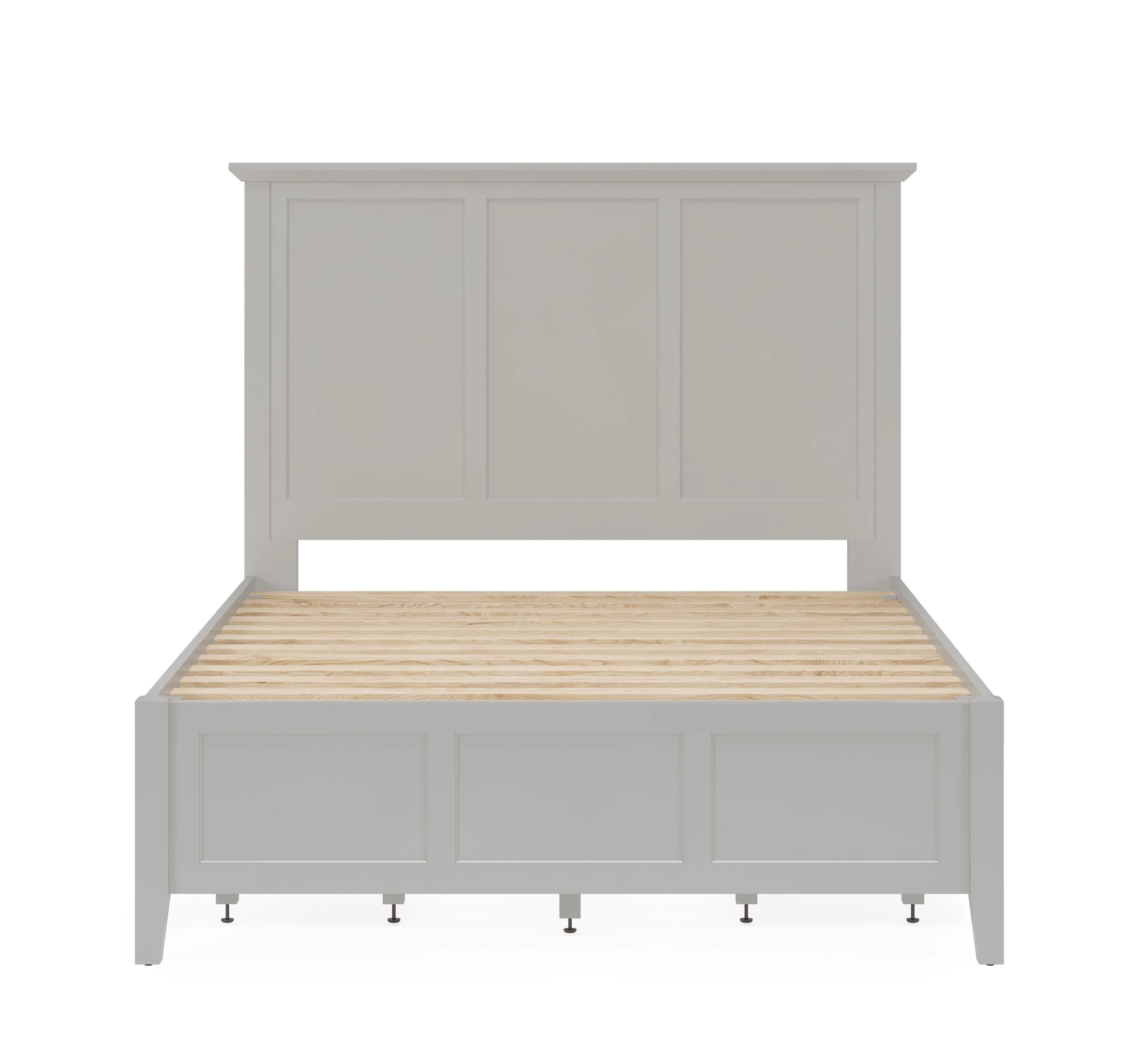 Grace Four Drawer Queen Platform Storage Bed in Elephant Gray - Image 6