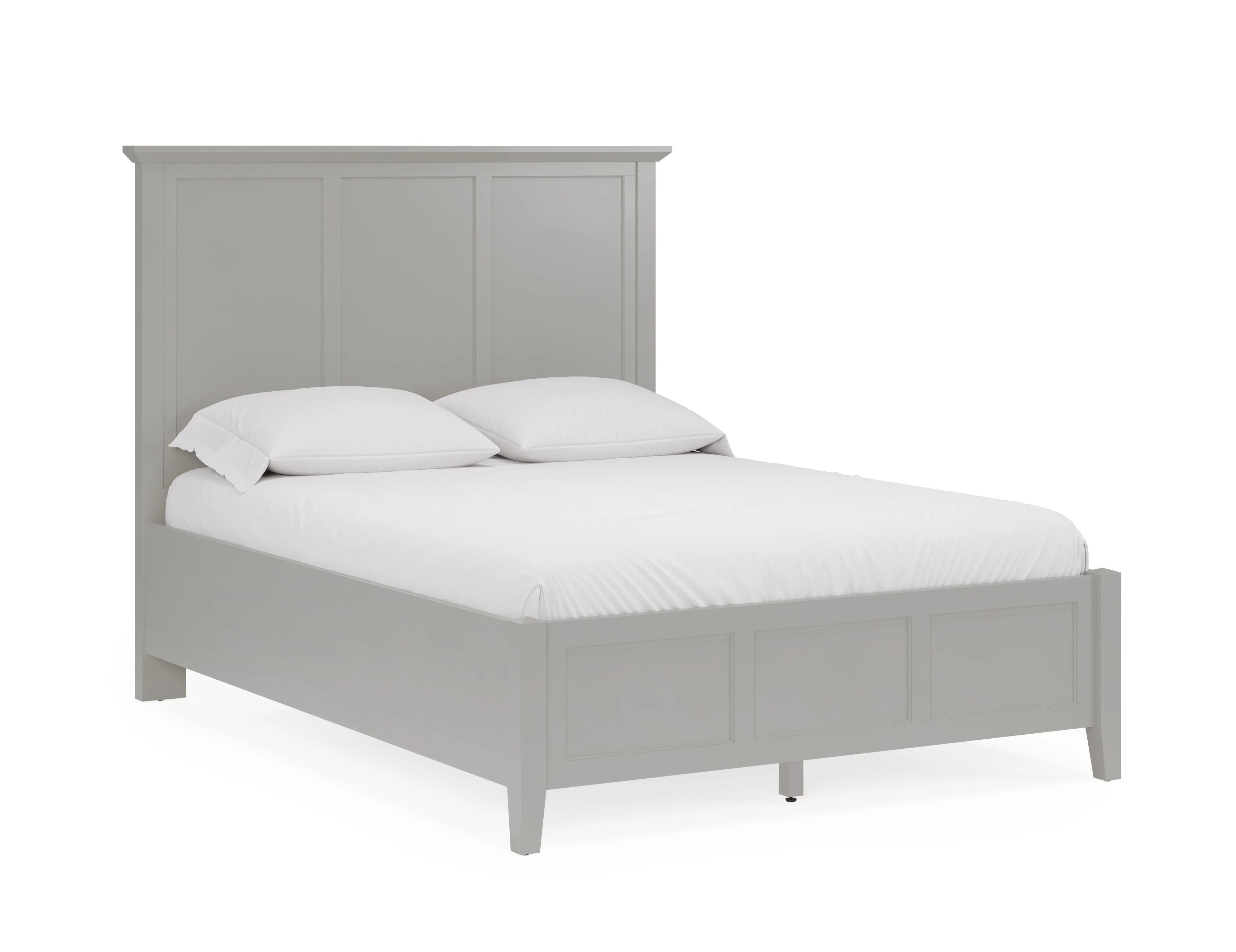 Grace Three California King Panel Bed in Elephant Grey - Image 3