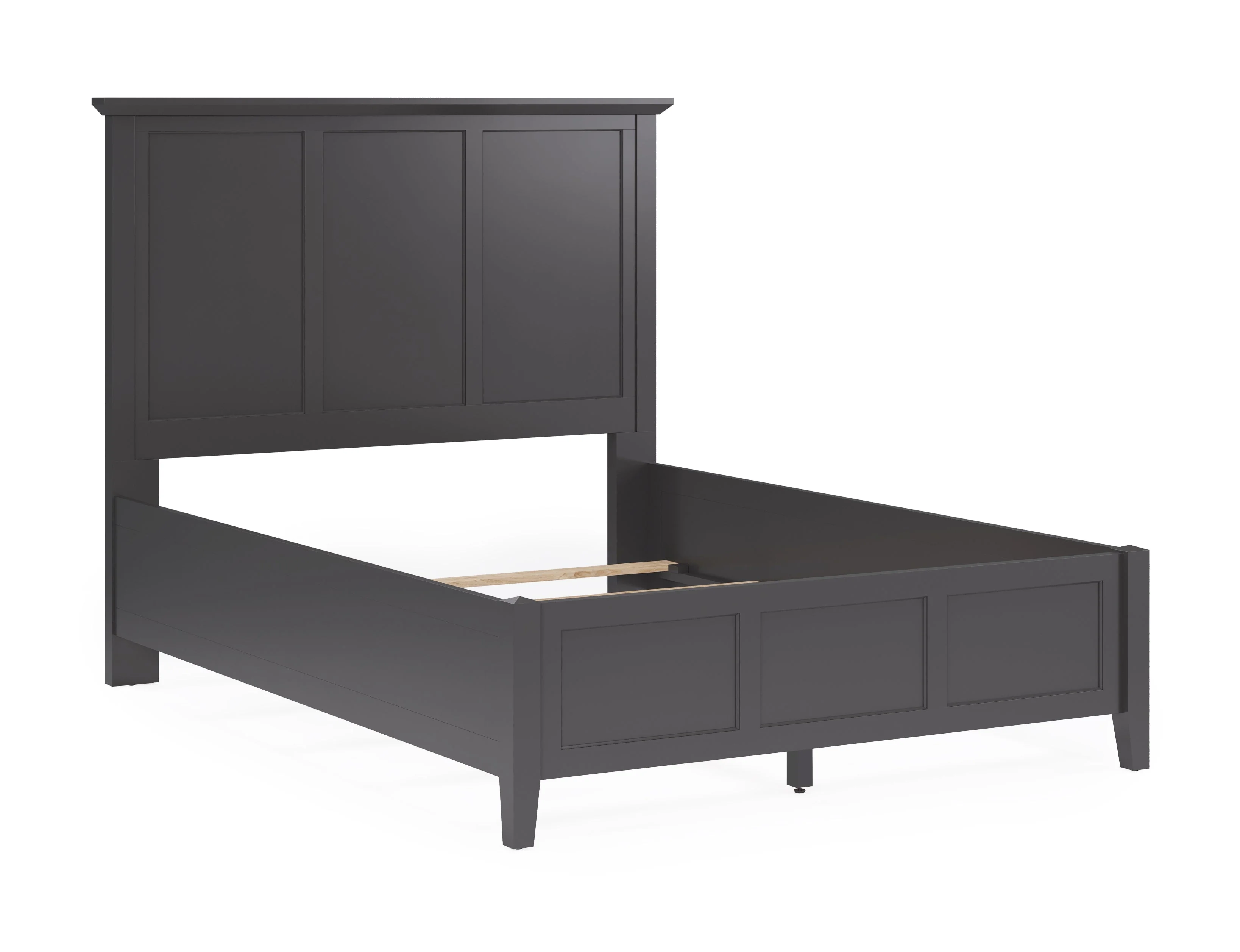 Grace Three Eastern King Panel Bed in Raven Black - Image 2