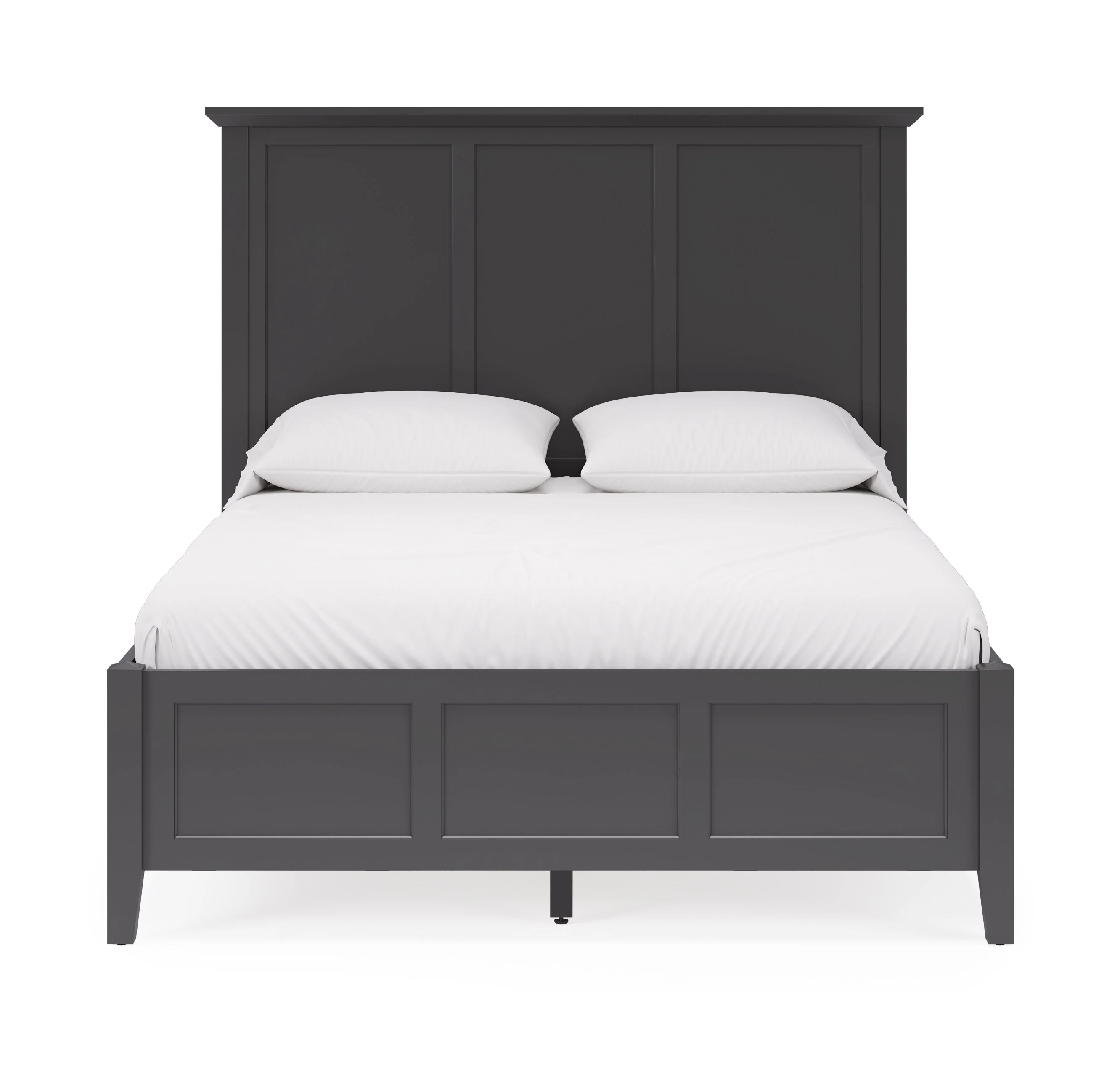 Grace Three Eastern King Panel Bed in Raven Black - Image 3