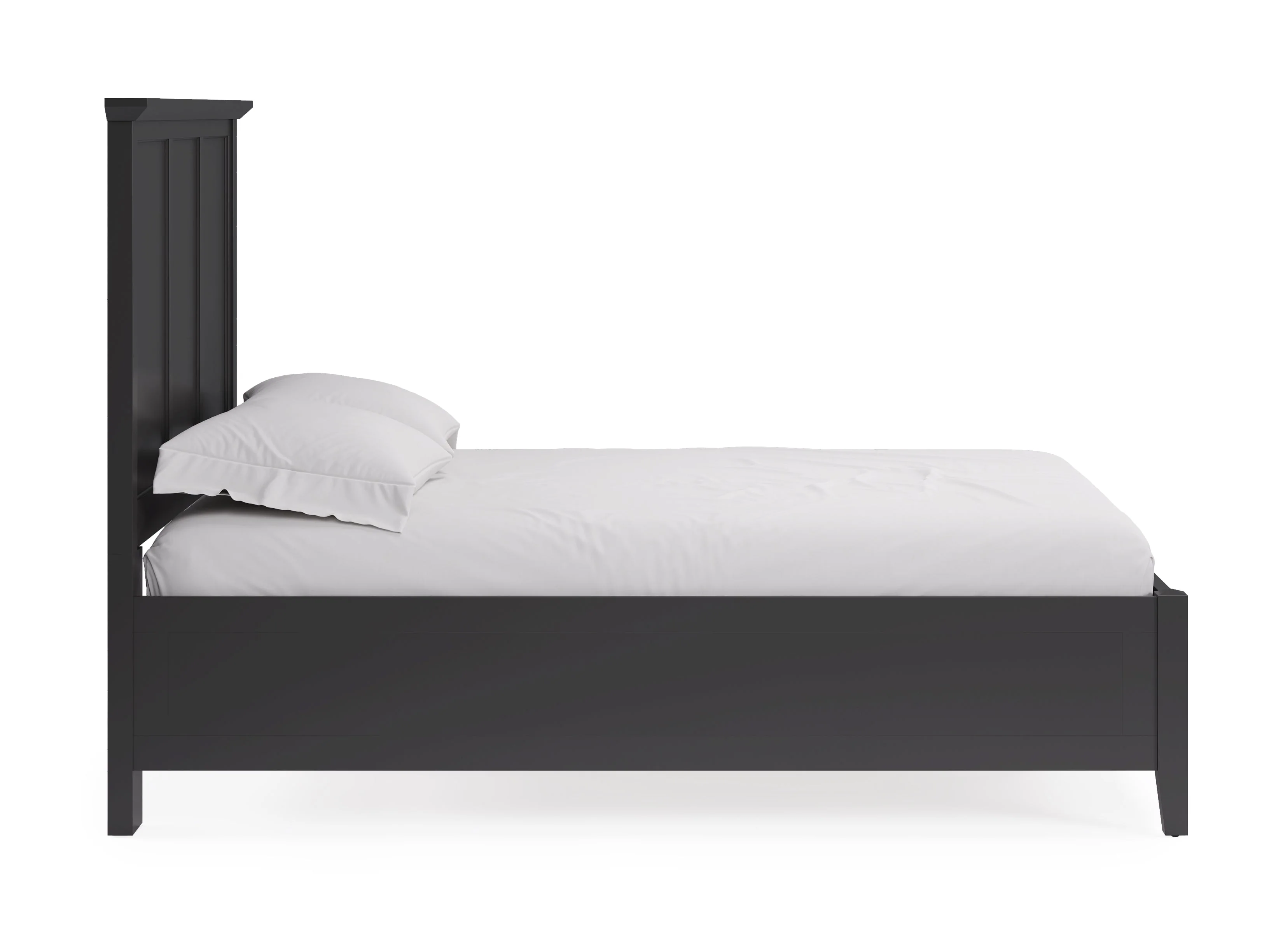 Grace Three Eastern King Panel Bed in Raven Black - Image 4