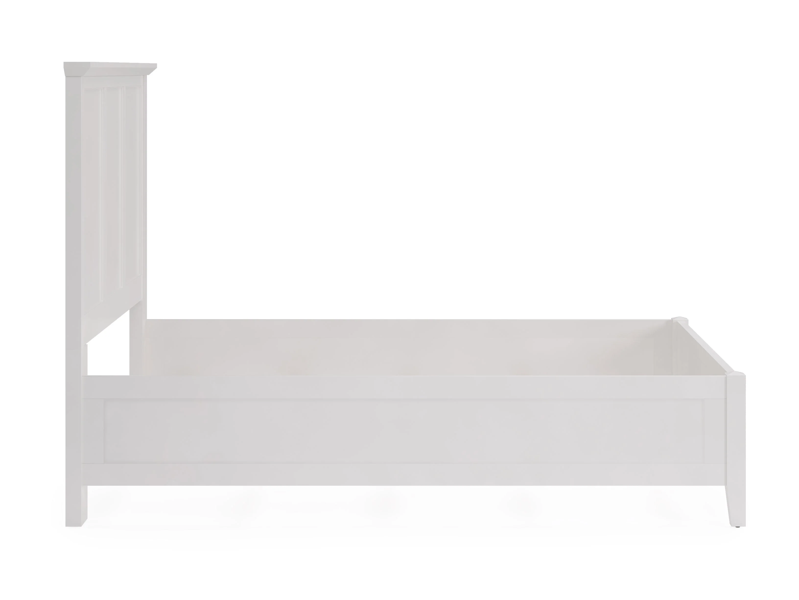 Grace Three Eastern King Panel Bed in Snowfall White - Image 7