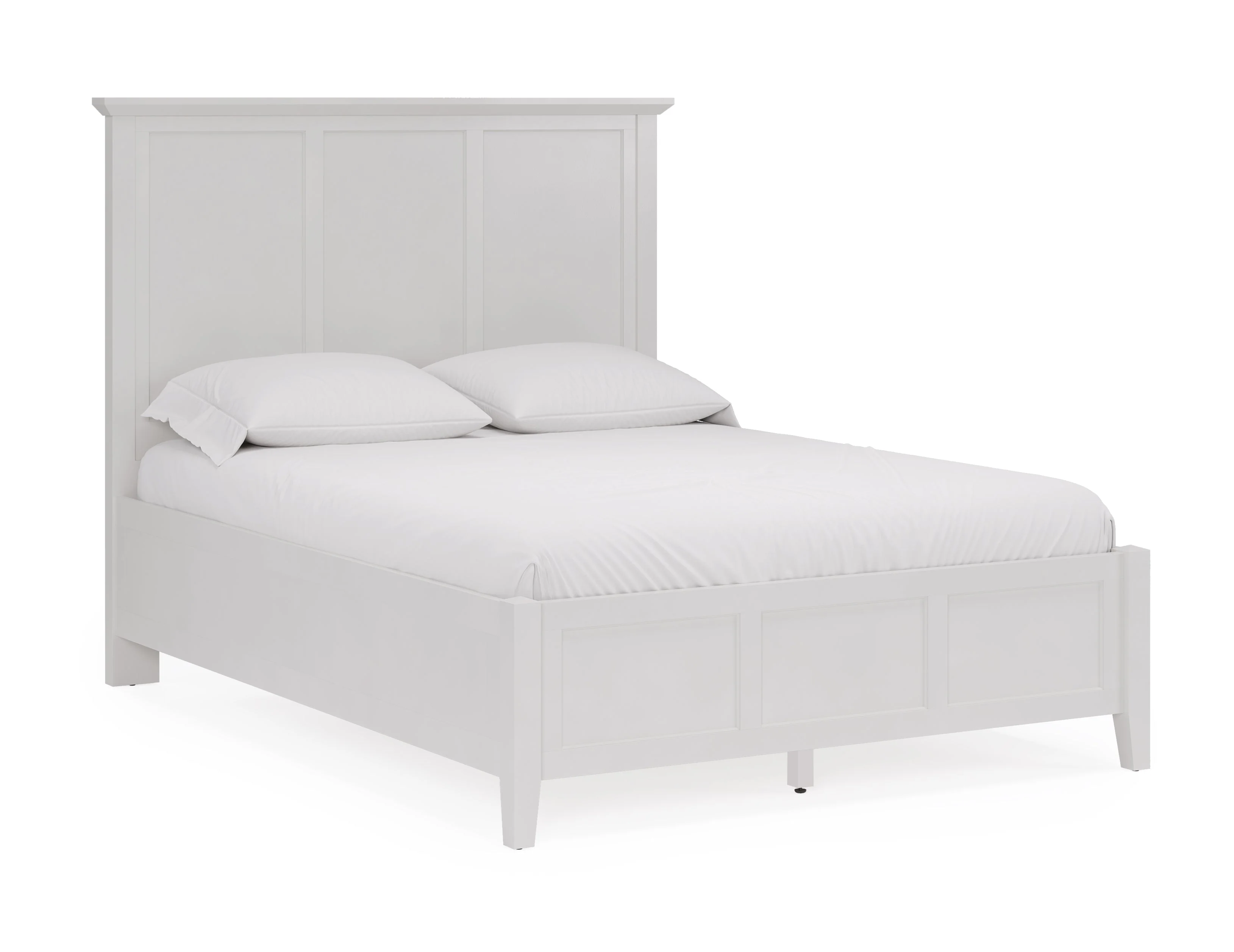 Grace Three Full Panel Bed in Snowfall White - Image 5