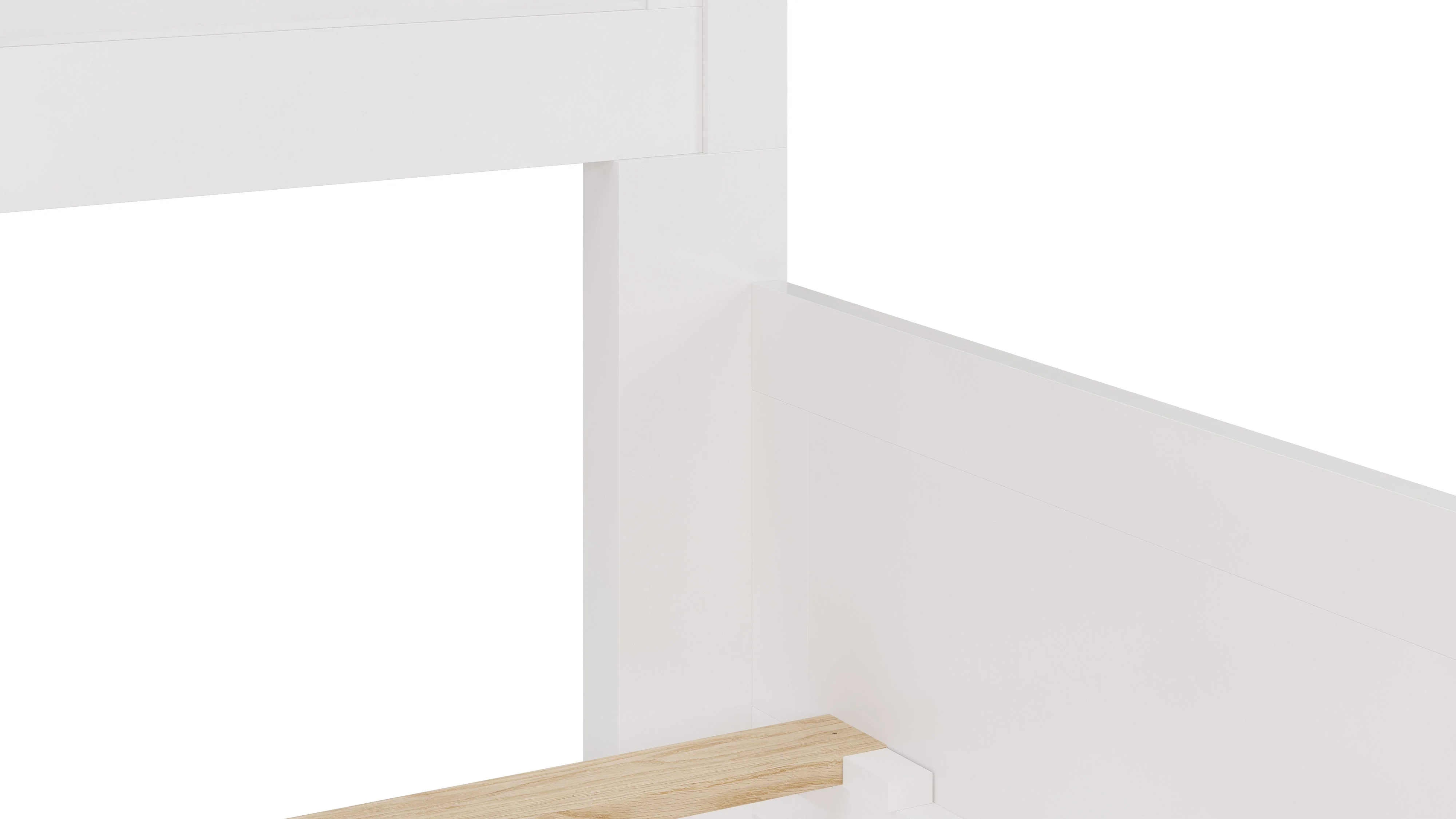 Grace Three Queen Panel Bed in Snowfall White - Image 9