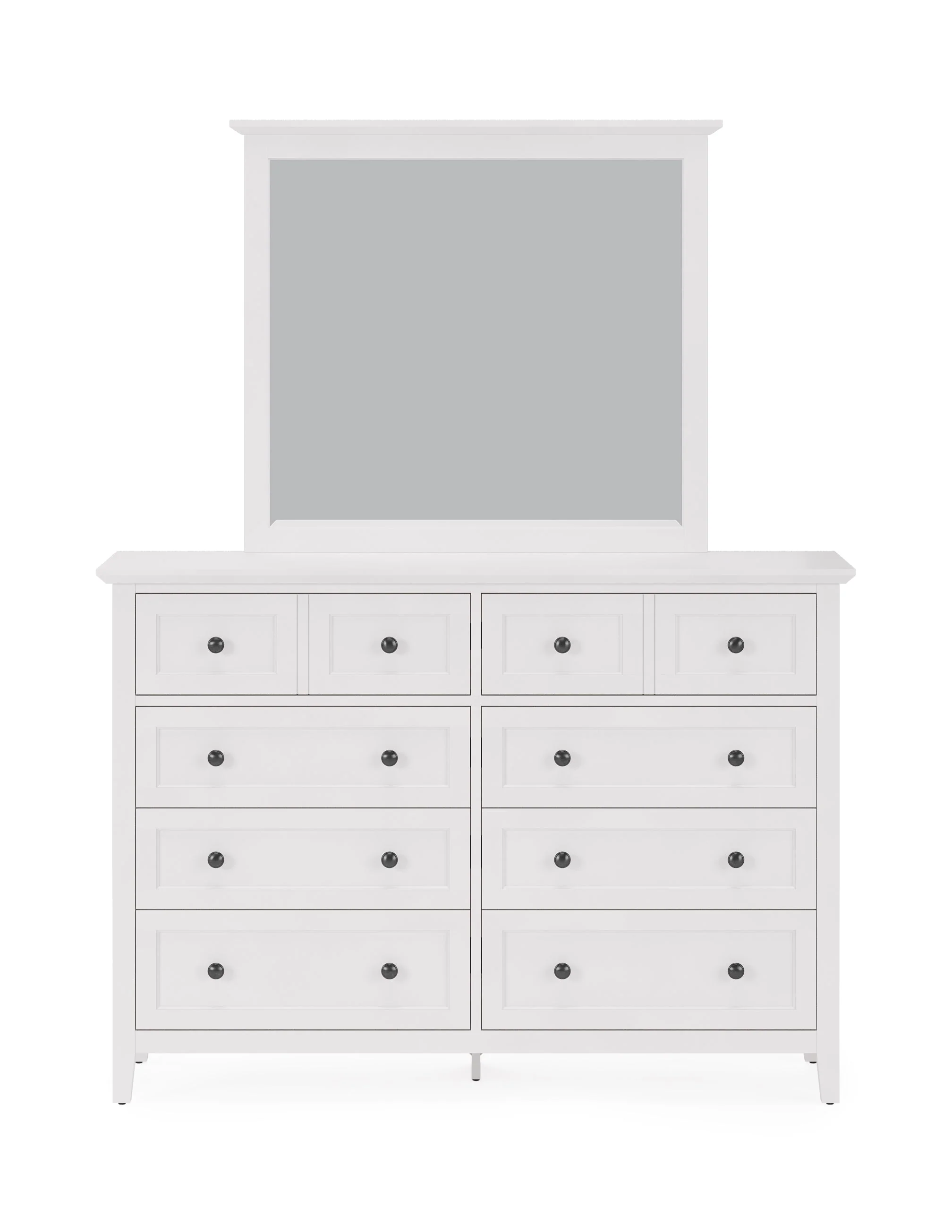 Grace Wall or Dresser Mirror in Snowfall White - Image 4