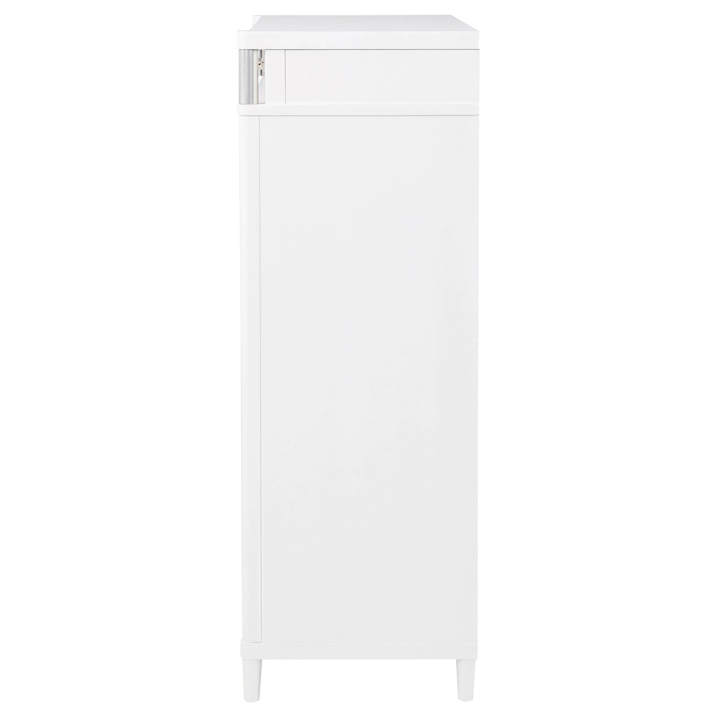 Gracemont White 5-Drawer Bedroom Chest of Drawers - Image 5