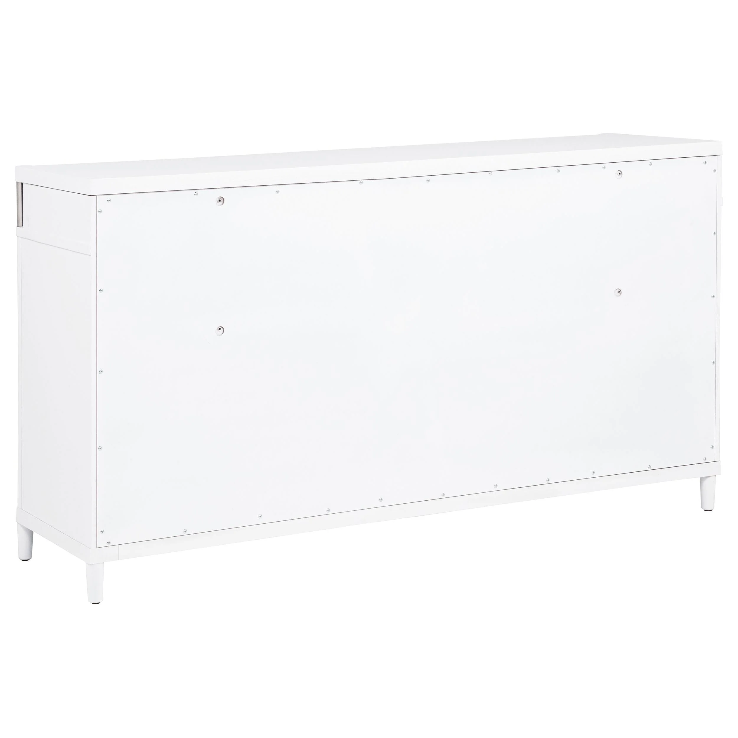 Gracemont White 8-Drawer Bedroom Dresser Cabinet - Image 6