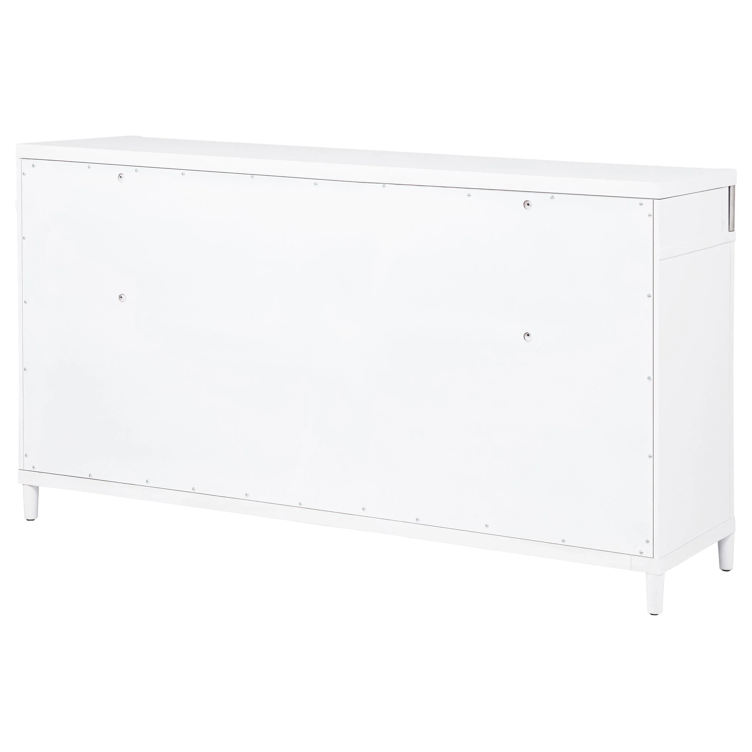 Gracemont White 8-Drawer Bedroom Dresser Cabinet - Image 8