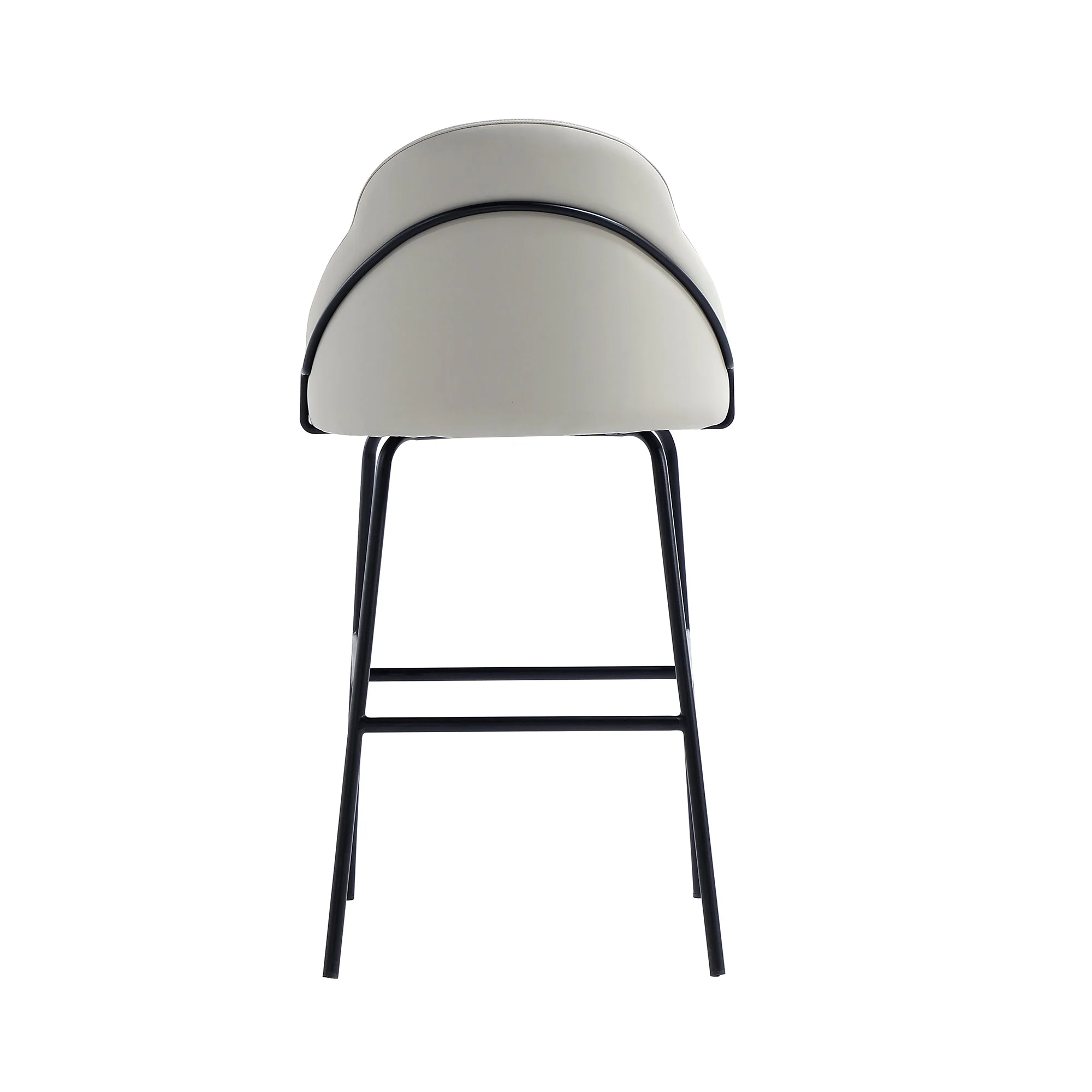 Gracie Barstool in Stone and Black (set of 3) - Image 8