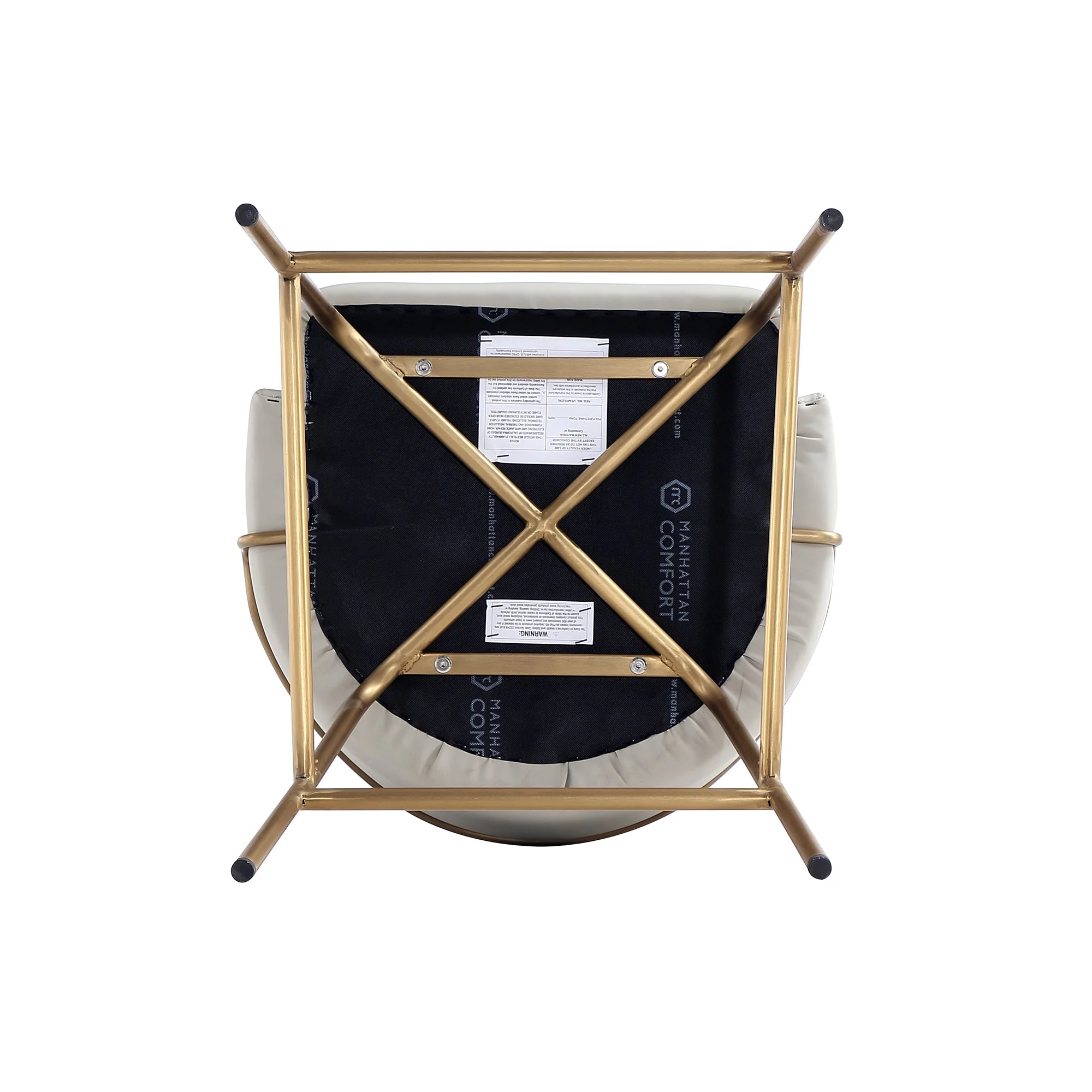 Gracie Barstool in Stone and Gold - Image 10