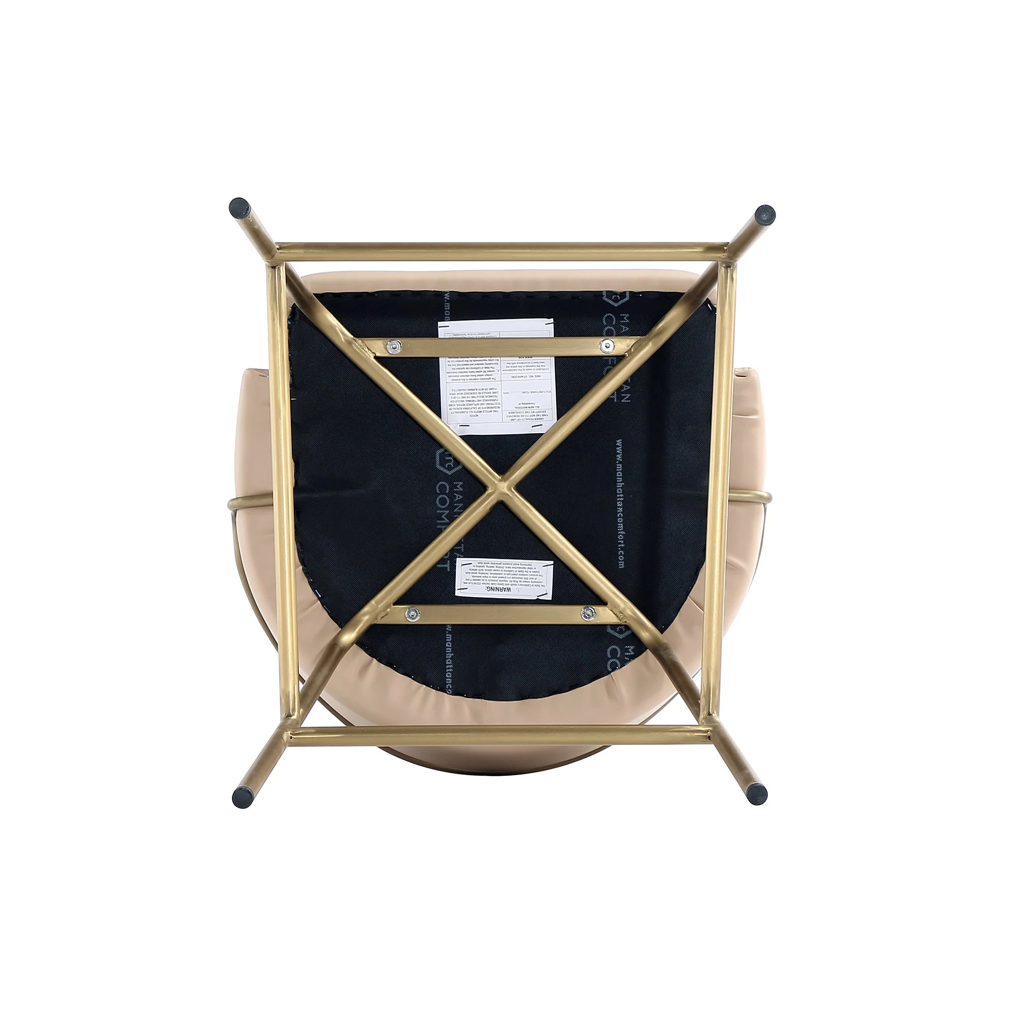 Gracie Barstool in Tan and Gold (set of 2) - Image 10