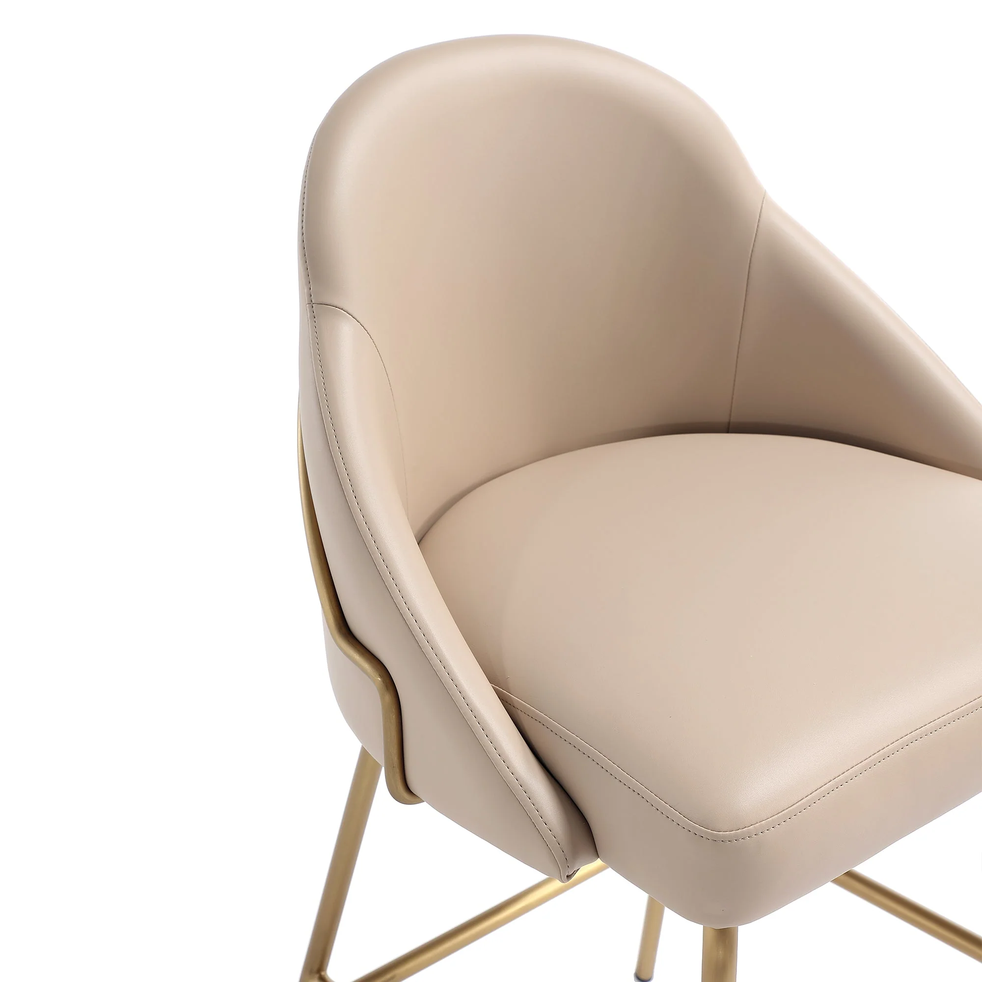 Gracie Barstool in Tan and Gold (set of 2) - Image 5