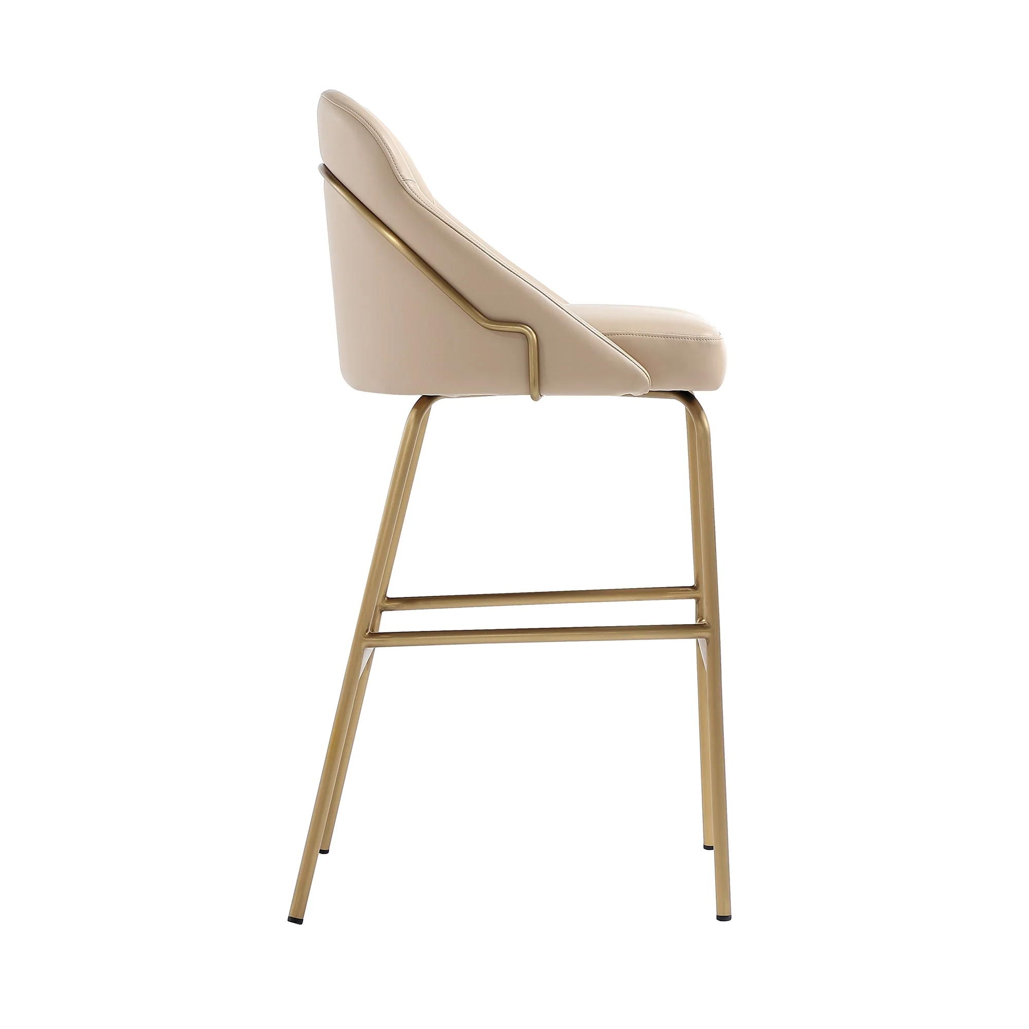 Gracie Barstool in Tan and Gold (set of 2) - Image 7