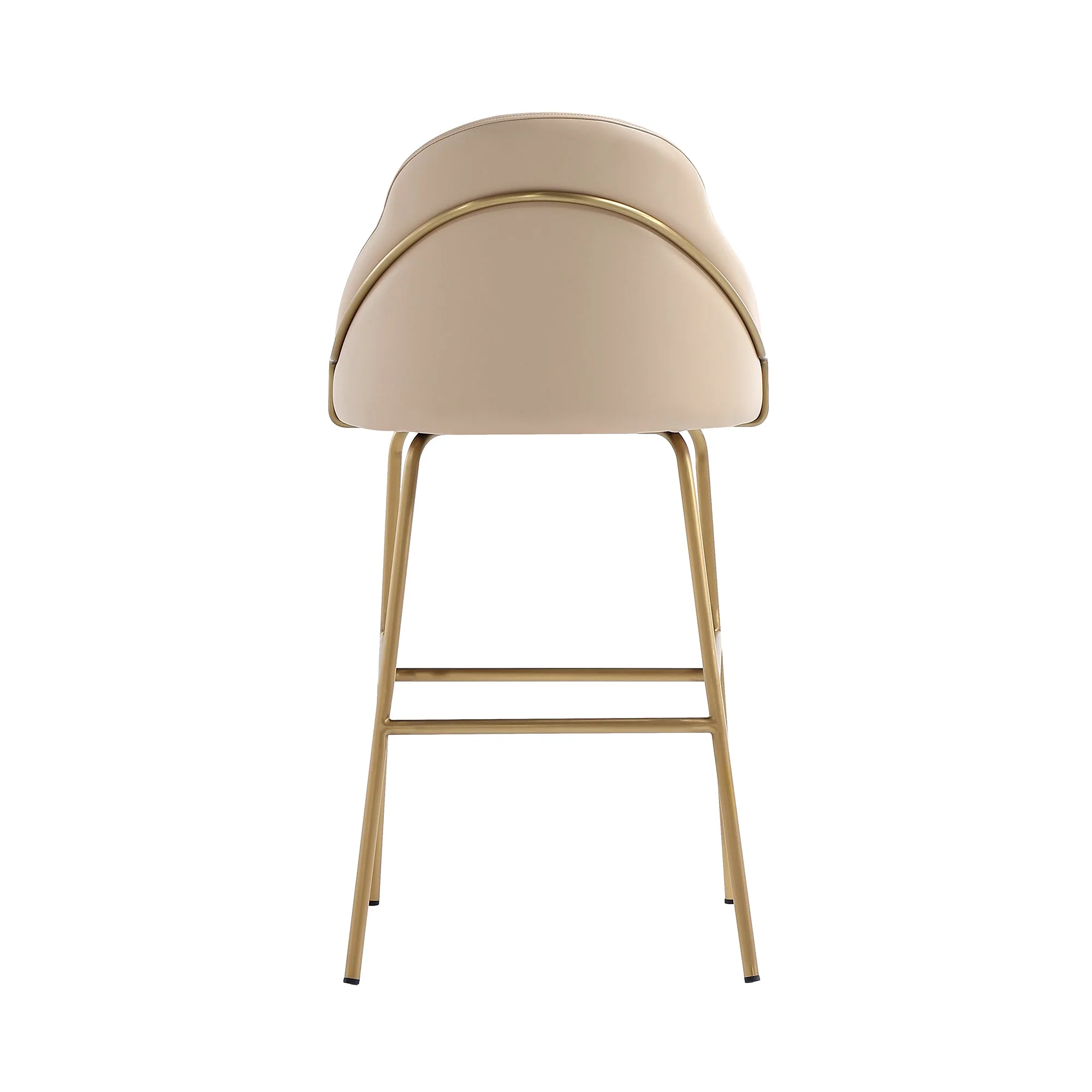 Gracie Barstool in Tan and Gold (set of 2) - Image 8