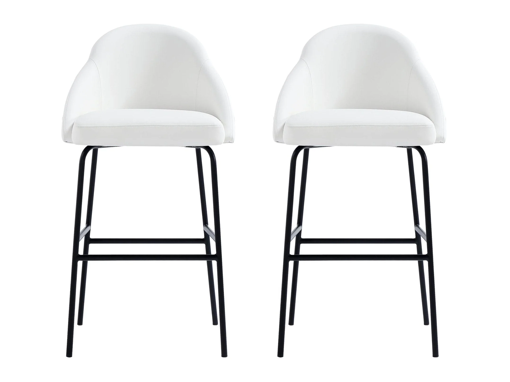 Gracie Barstool in White and Black (set of 2)