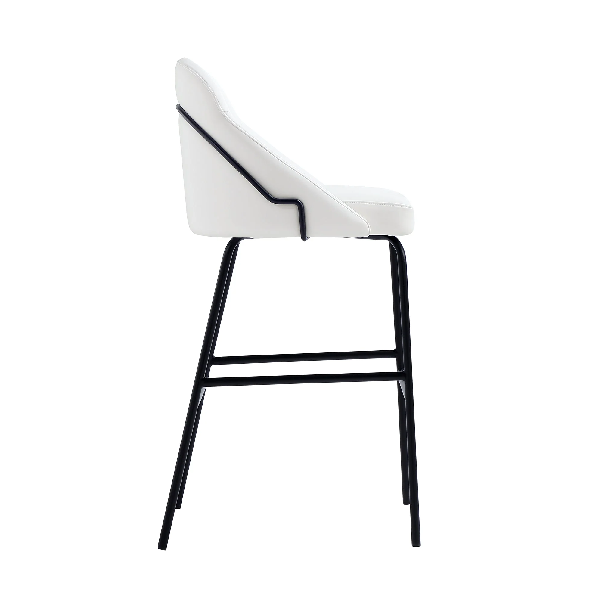 Gracie Barstool in White and Black (set of 2) - Image 7