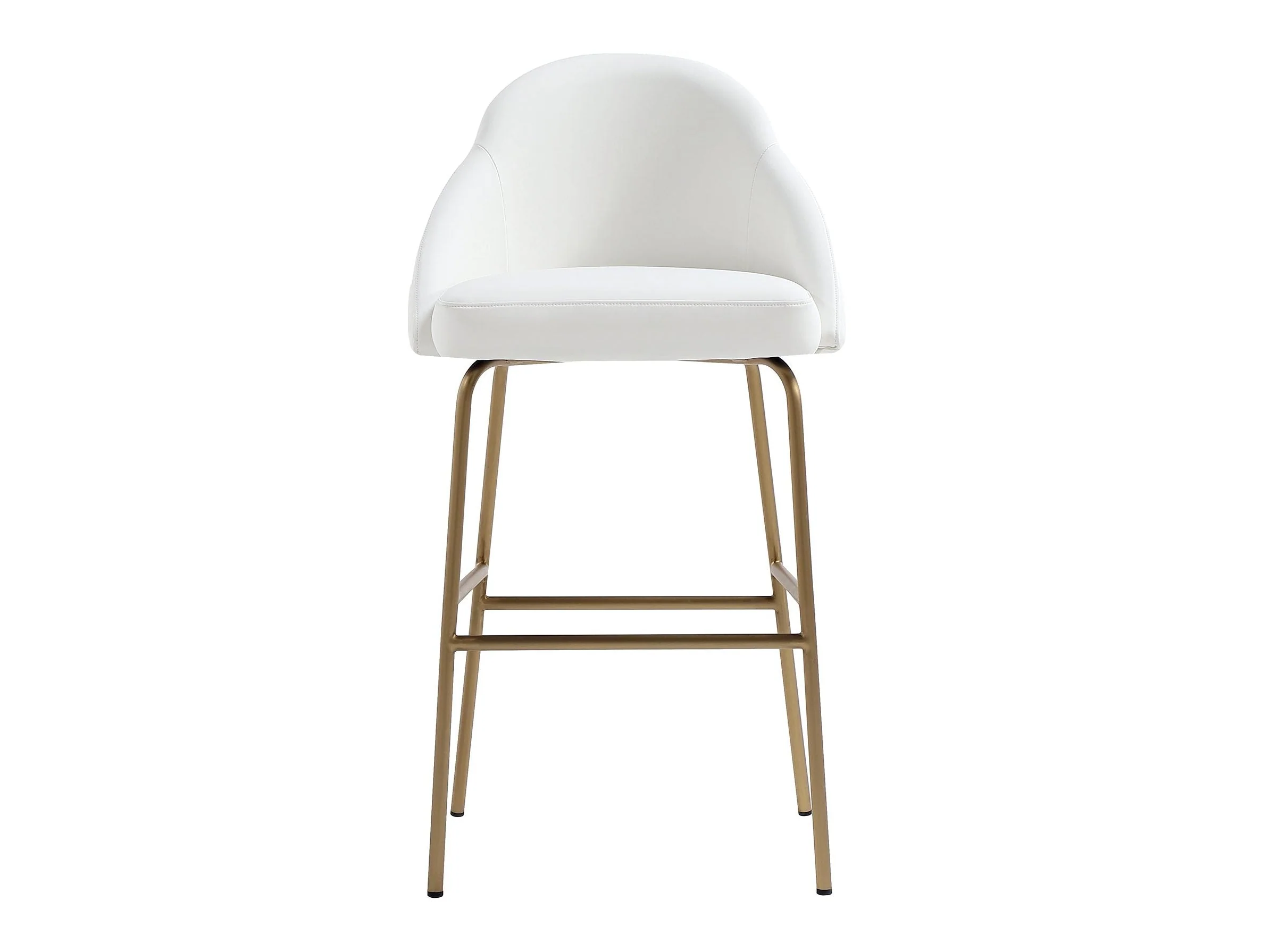 Gracie Barstool in White and Gold