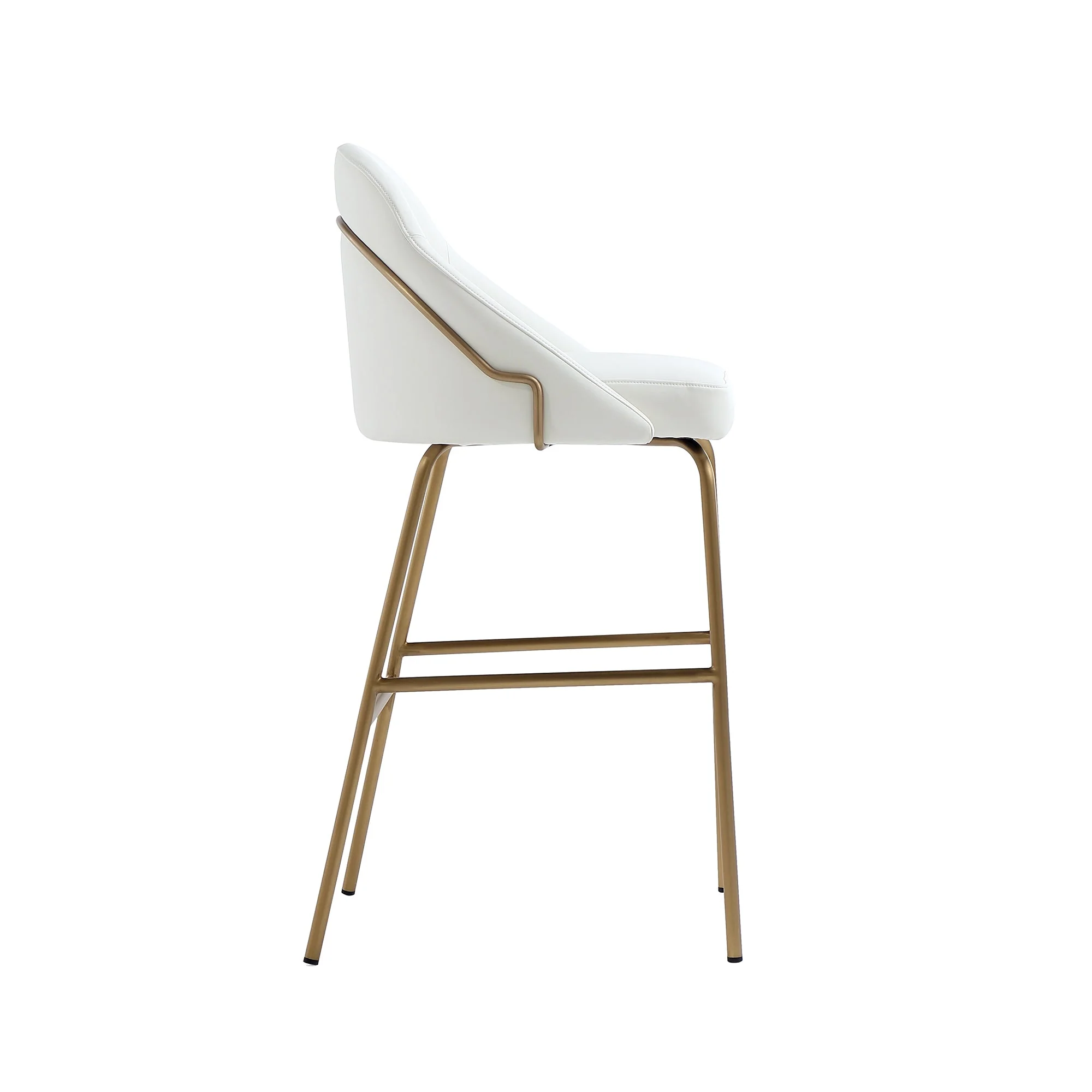 Gracie Barstool in White and Gold (set of 2) - Image 7