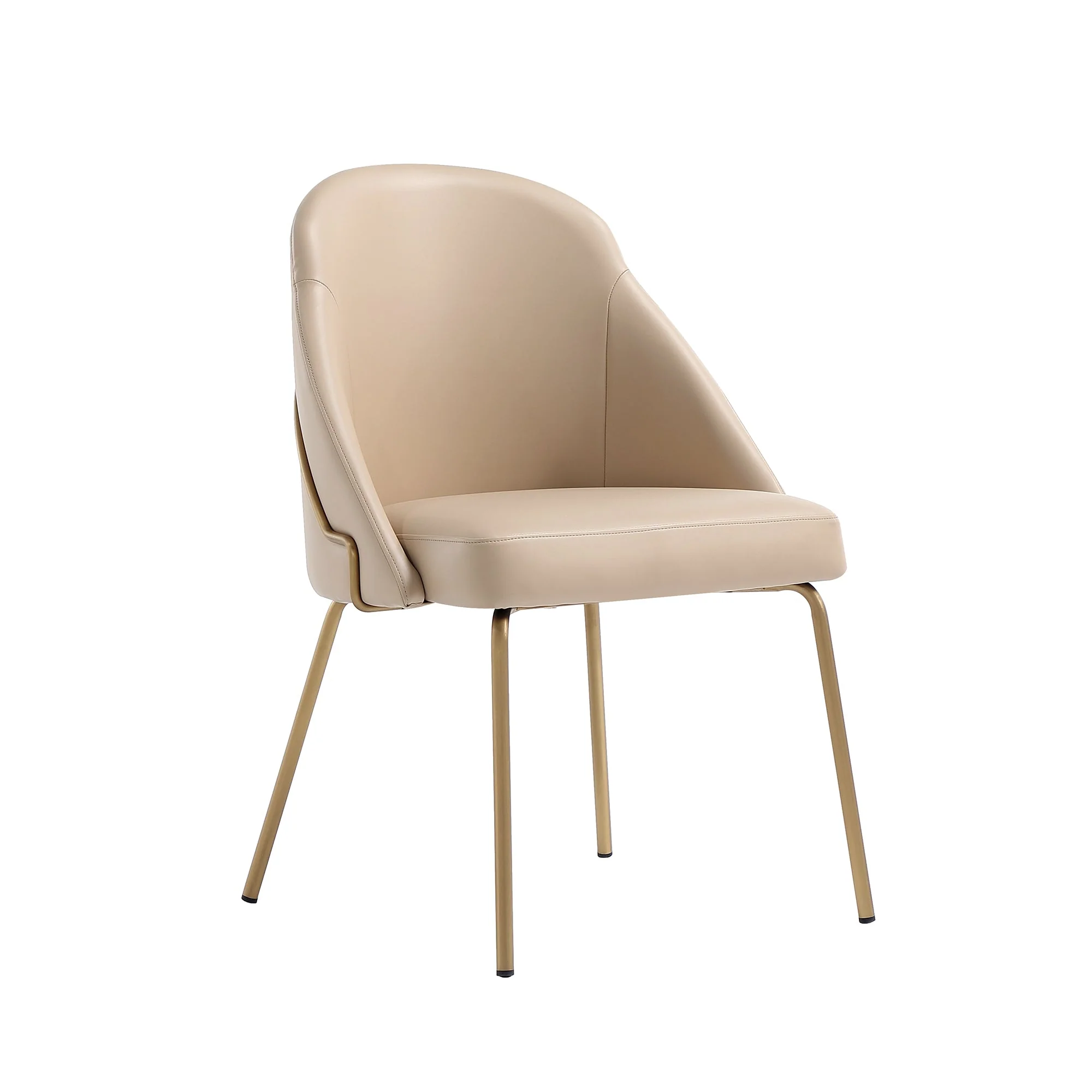 Gracie Dining Chair in Tan and Gold - Image 6