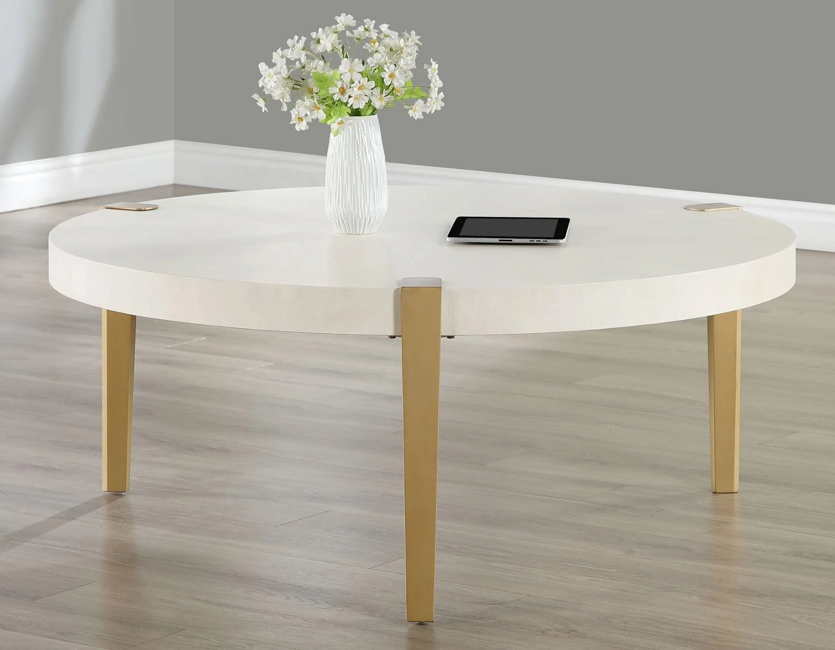 Gracie White 3-Piece Table Set - Image 2