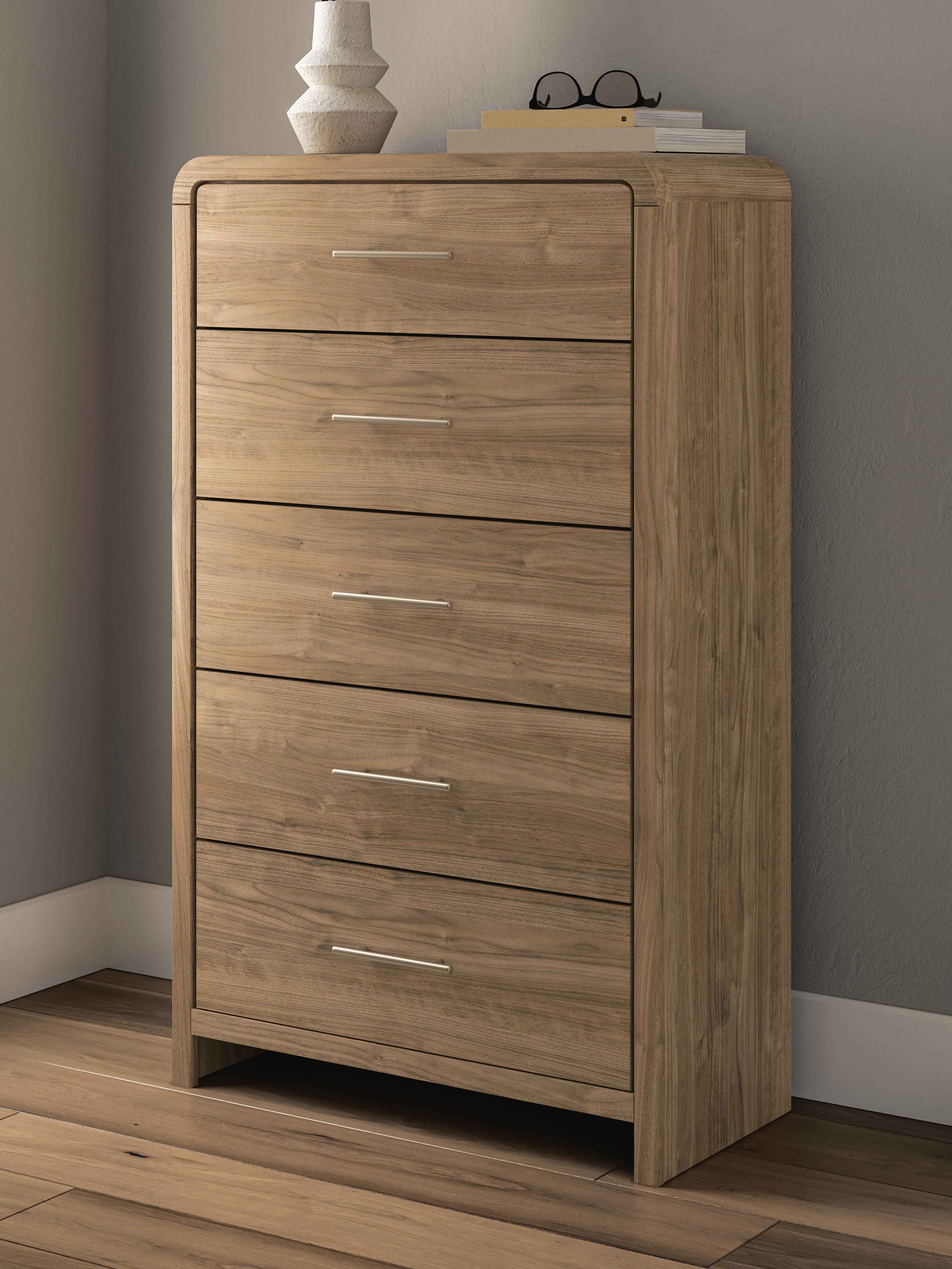 Gramburg Warm Natural Brown Chest of Drawers