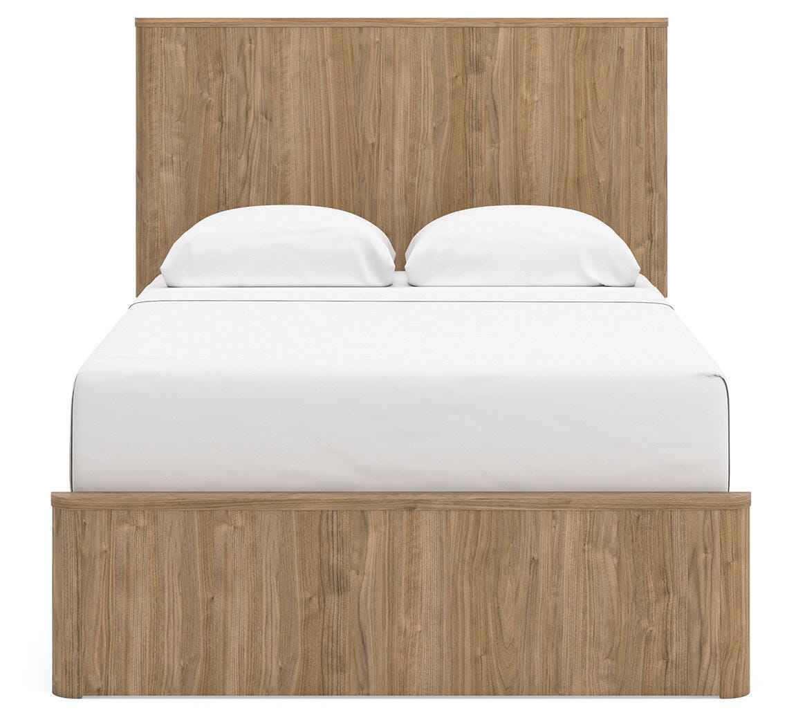 Gramburg Warm Natural Brown Full Panel Platform Bed - Image 5