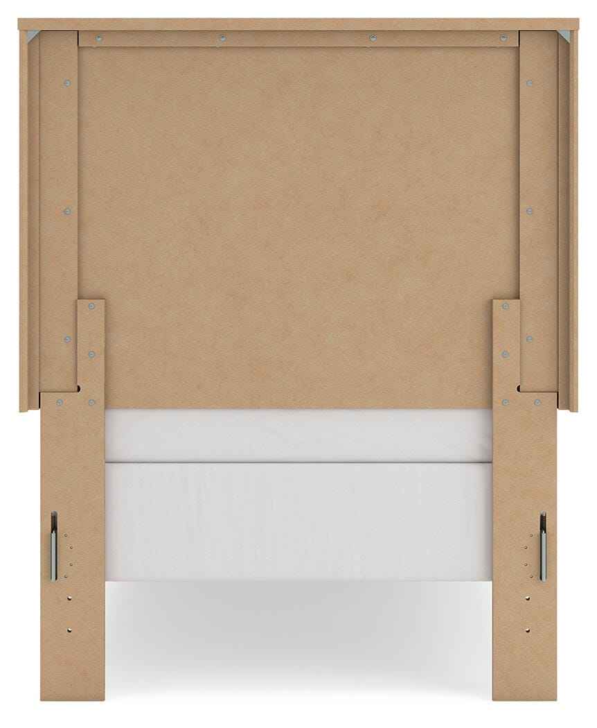 Gramburg Warm Natural Brown Twin Panel Bed - Image 6