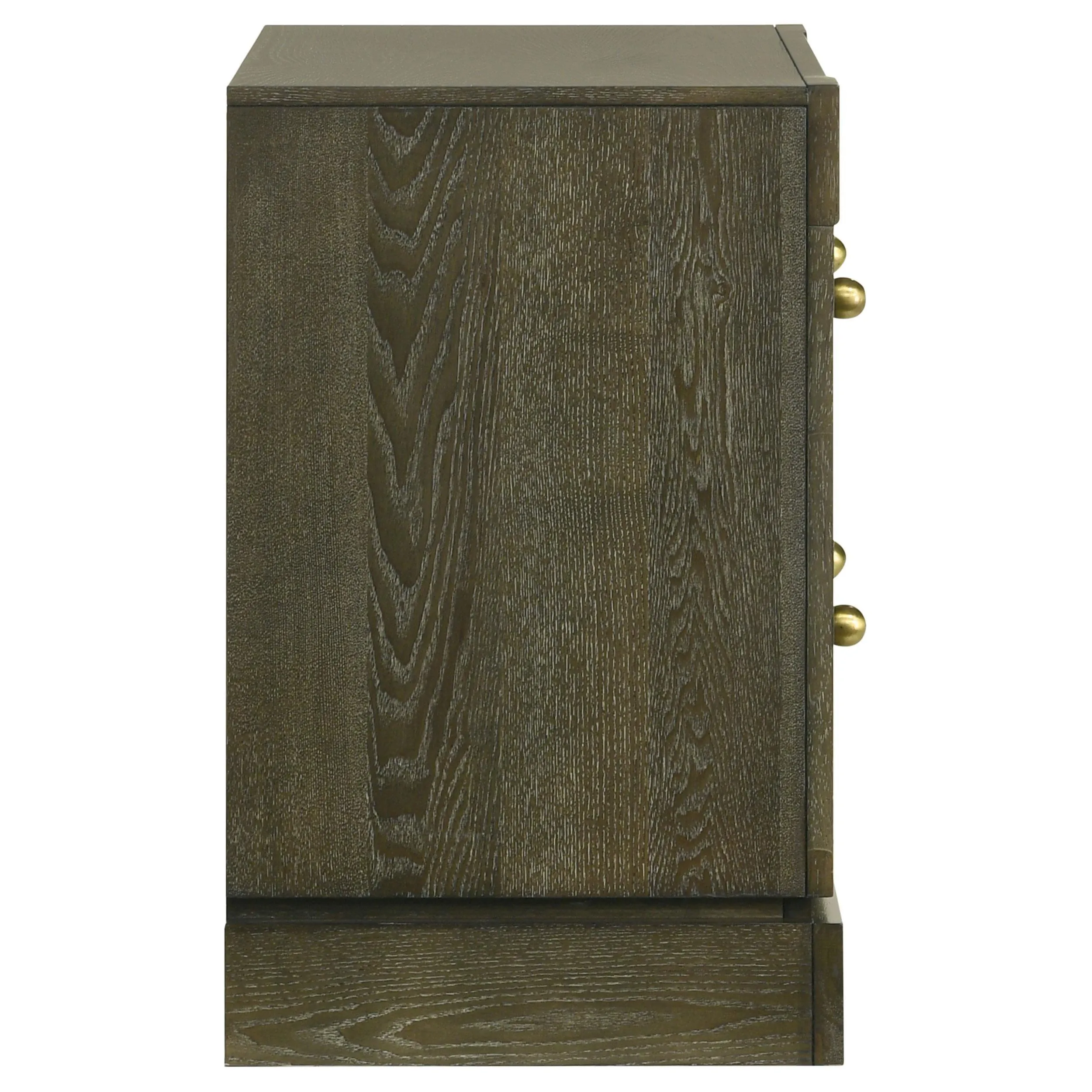 Gran Park Dark Cocoa 2-drawer Nightstand Bedside Table - Image 9