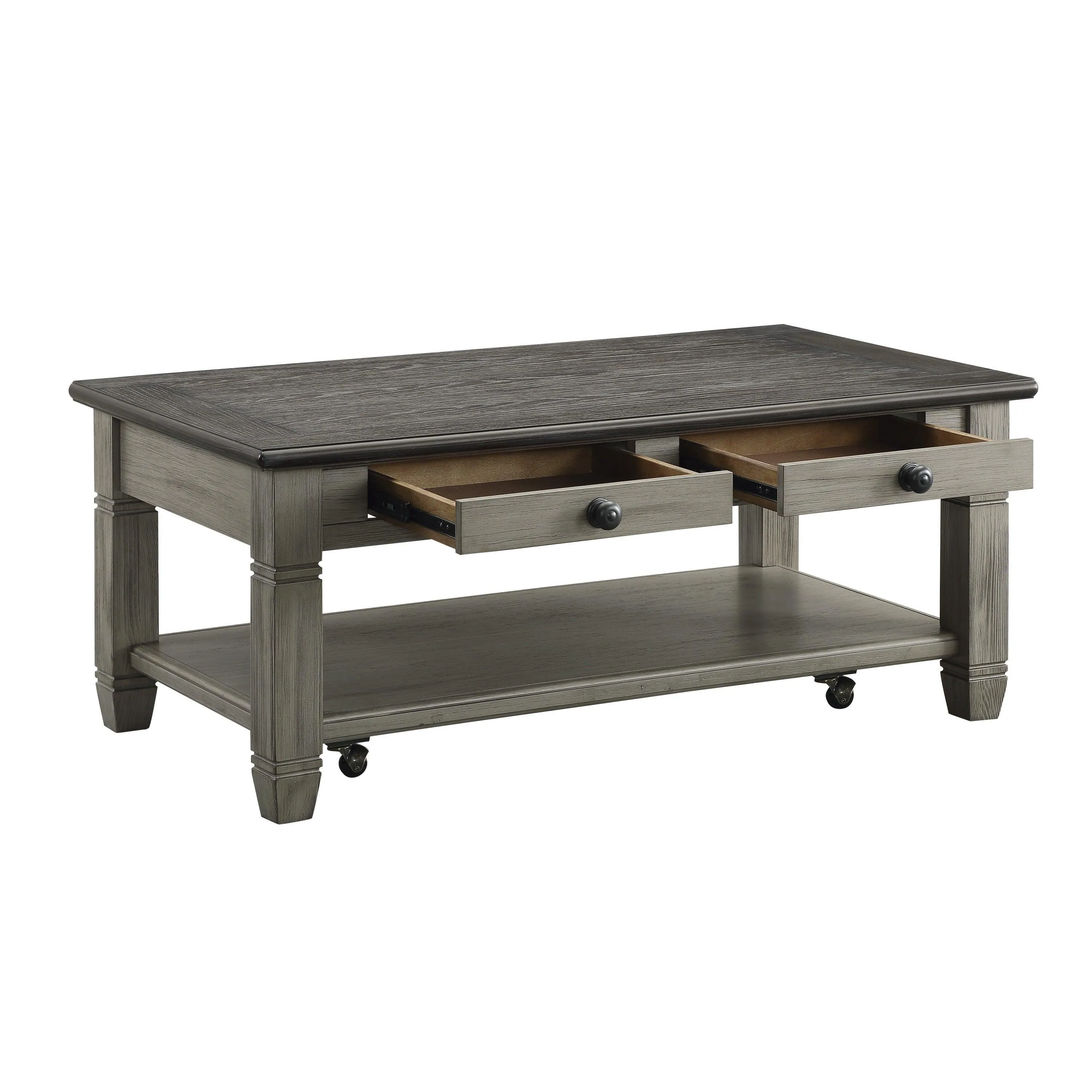 Granby Antique Gray Cocktail Table - Image 4