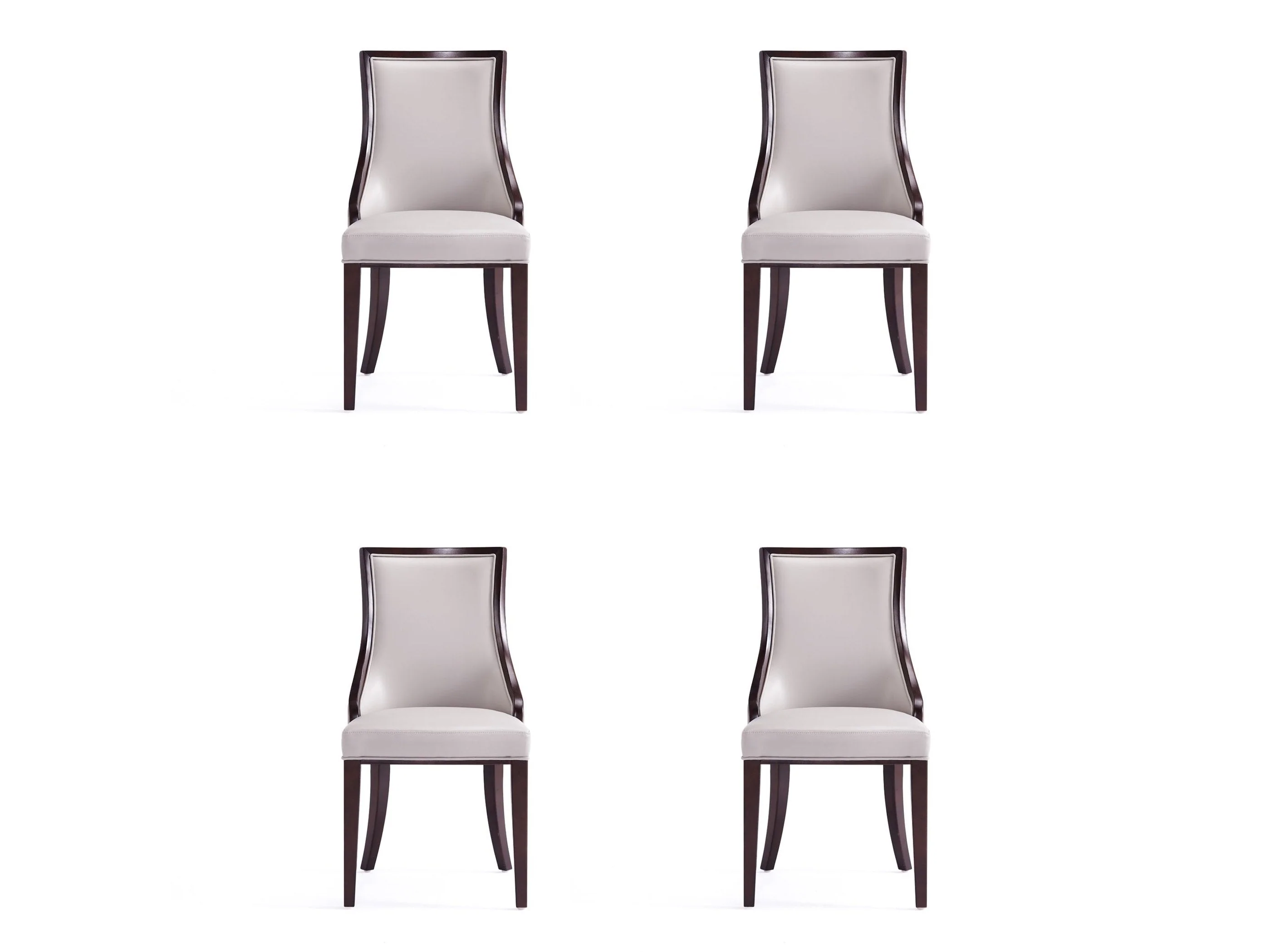 Grand Dining Chairs (set of 4) in Light Grey