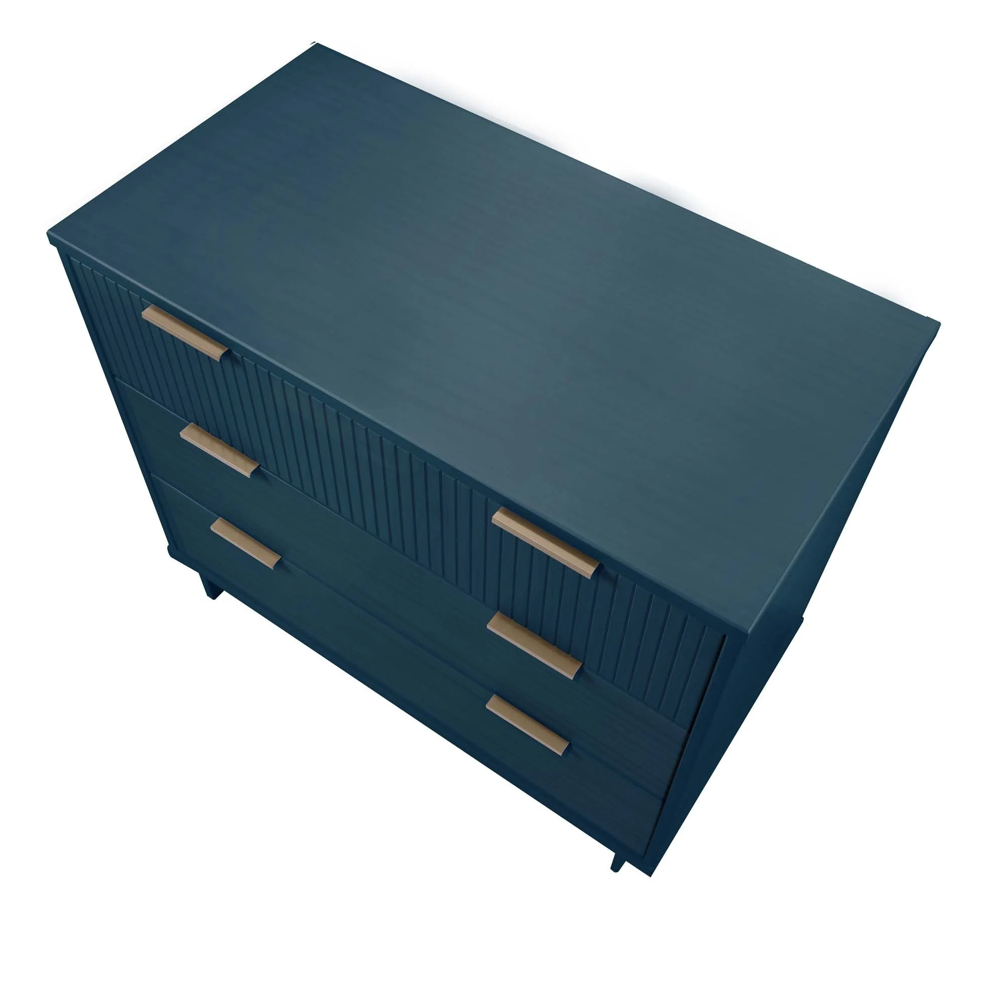 Granville 2-Piece Granville Tall Chest and Standard Dresser Set in Midnight Blue - Image 11