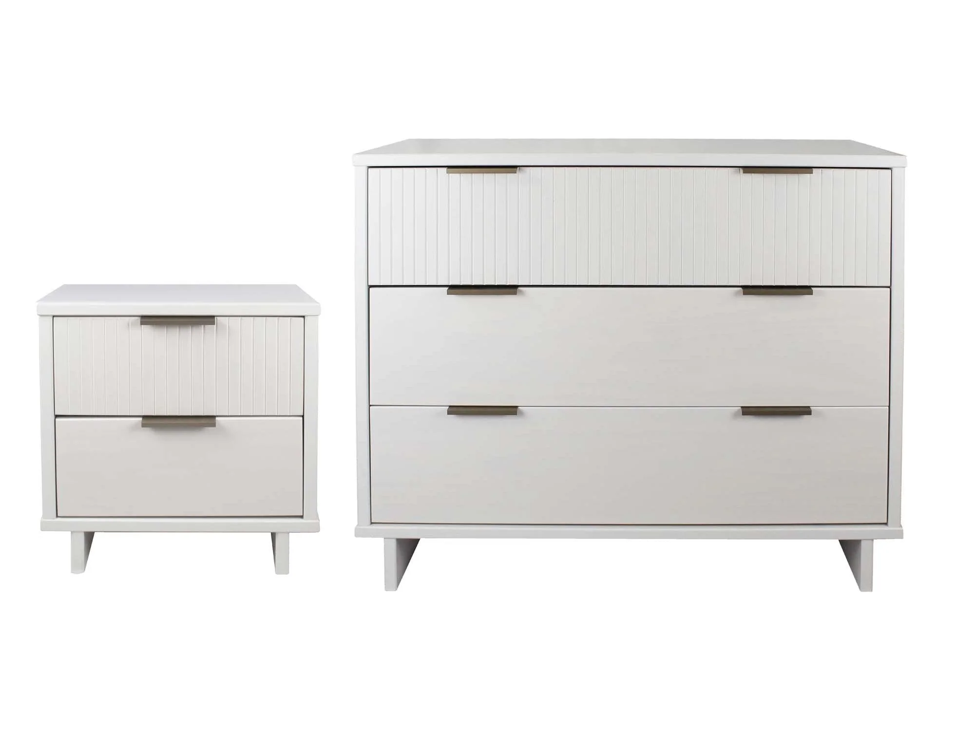Granville 2-Piece Standard Dresser and Nightstand Set in White - Image 2