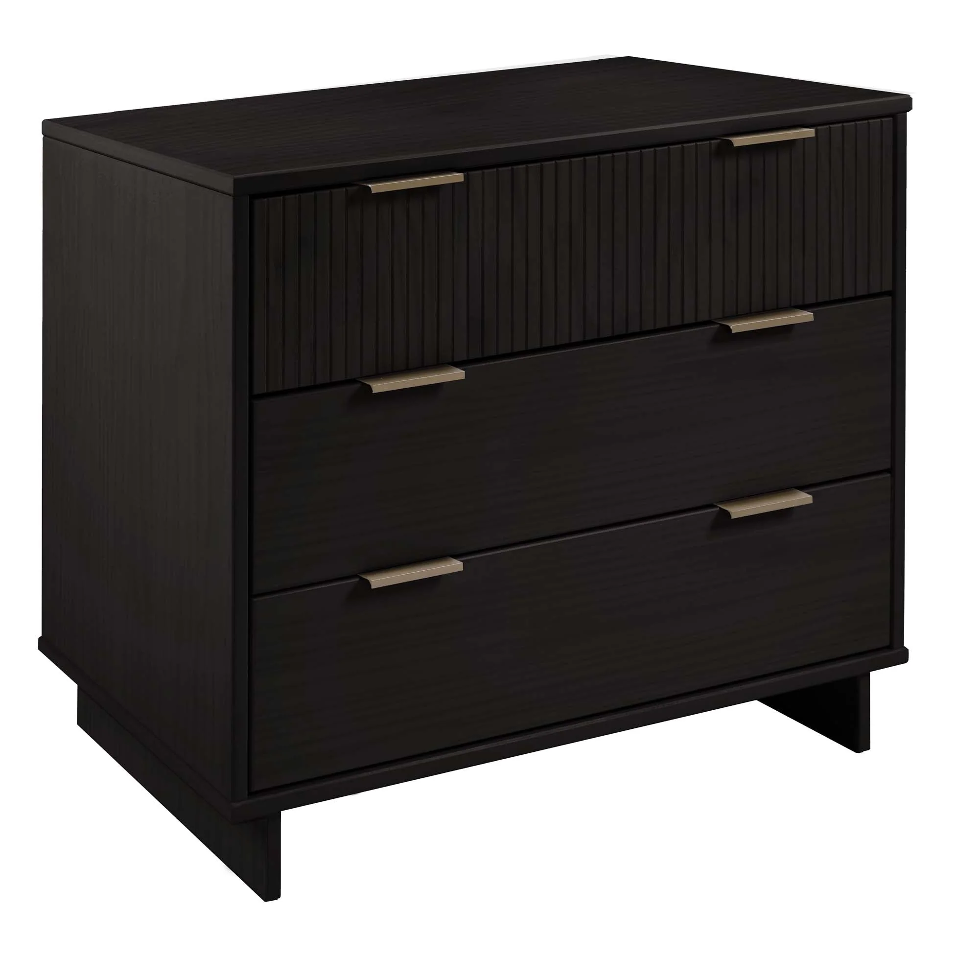 Granville 2-Piece Tall Chest and Standard Dresser Set in Black - Image 9