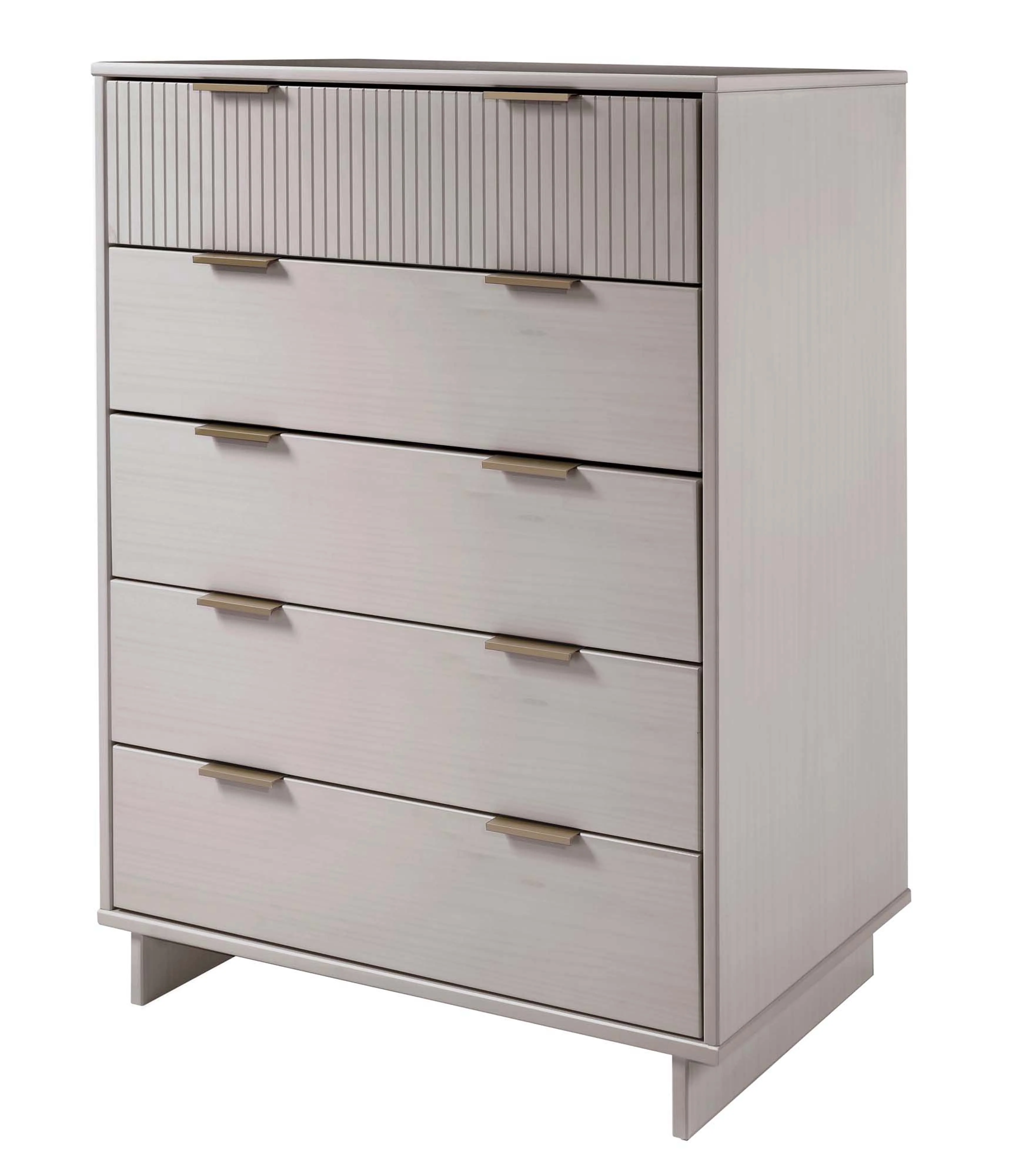 Granville 2-Piece Tall Chest and Standard Dresser Set in Light Grey - Image 14