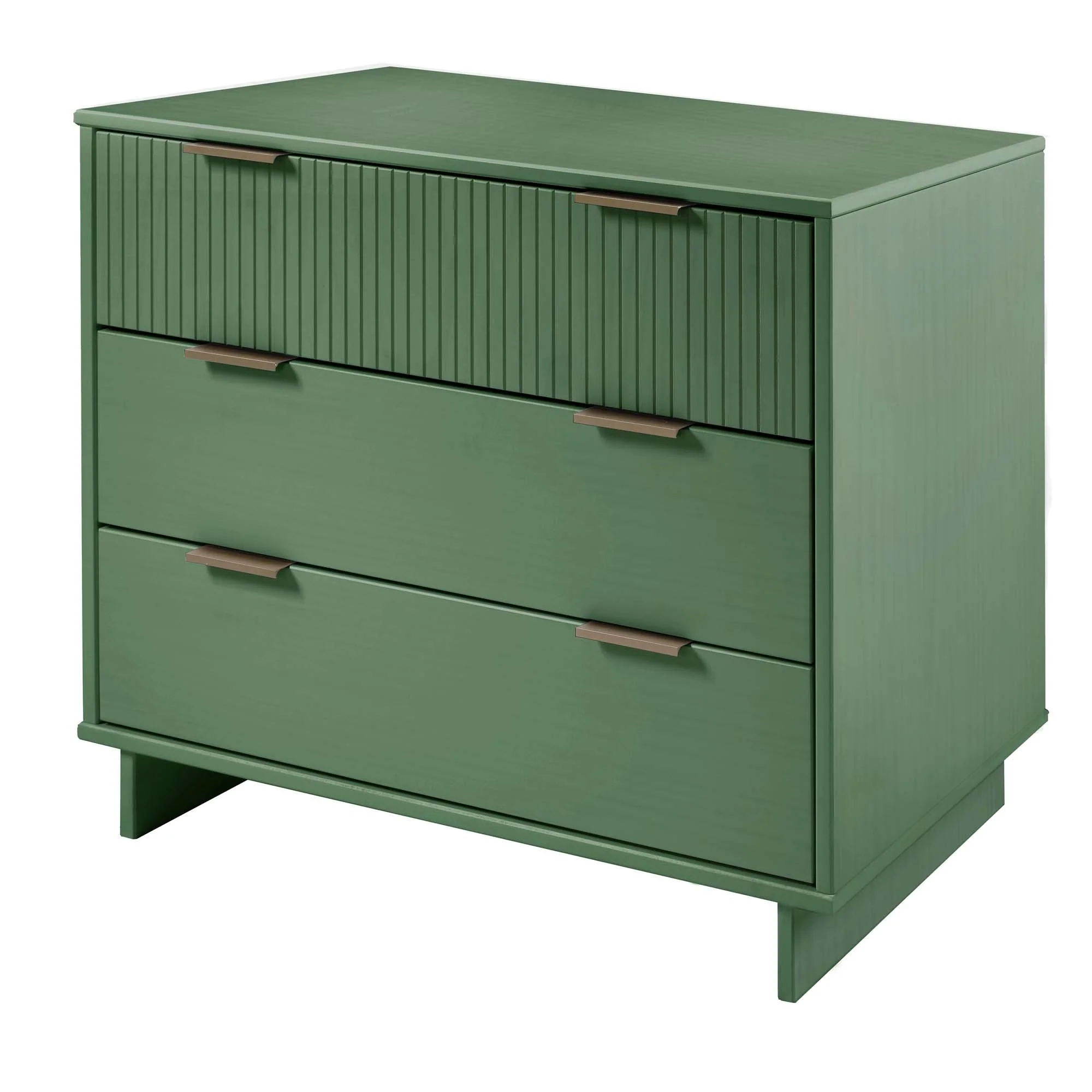 Granville 2-Piece Tall Chest and Standard Dresser Set in Sage Green - Image 8