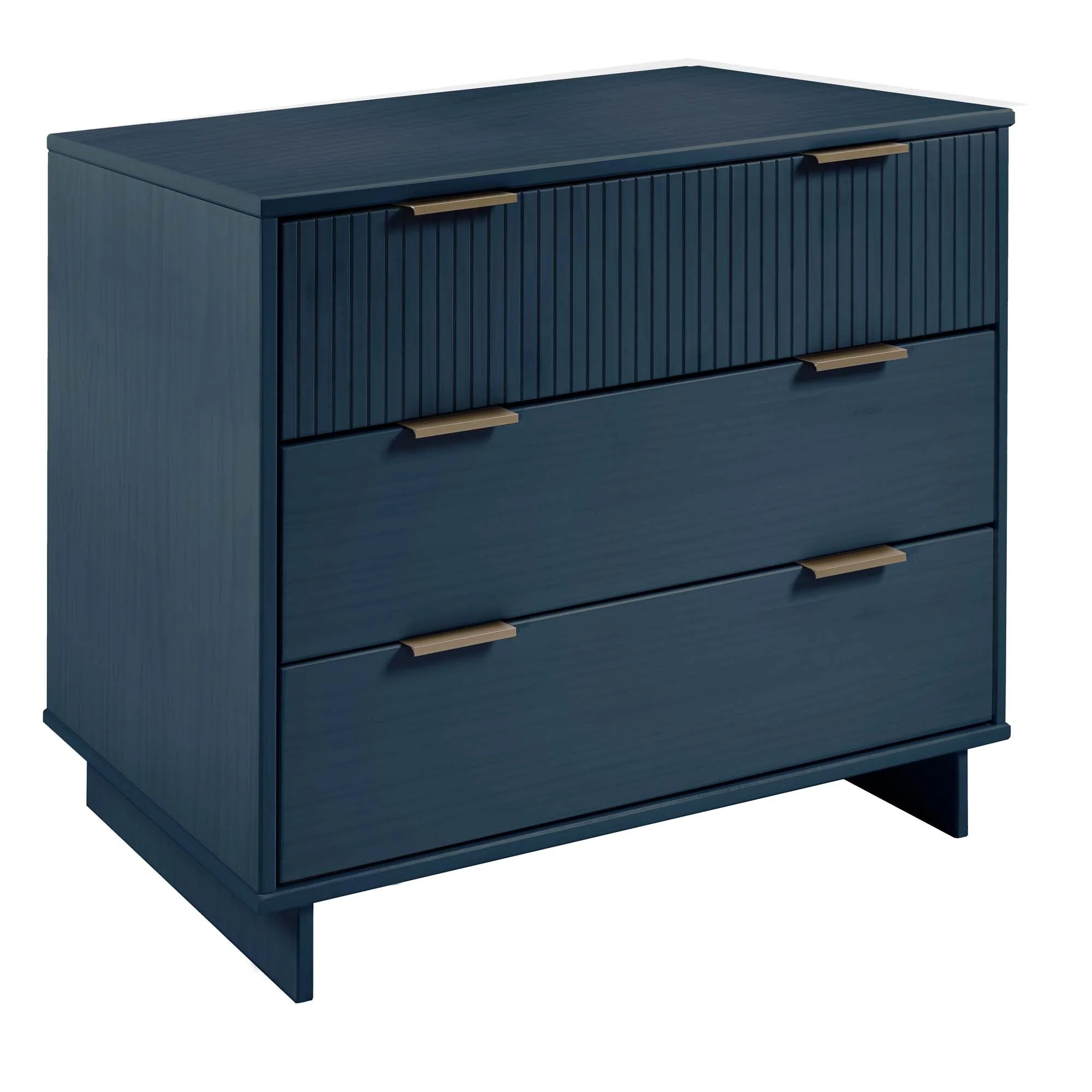Granville 2-Piece Tall Narrow and Standard Dresser Set in Midnight Blue - Image 16