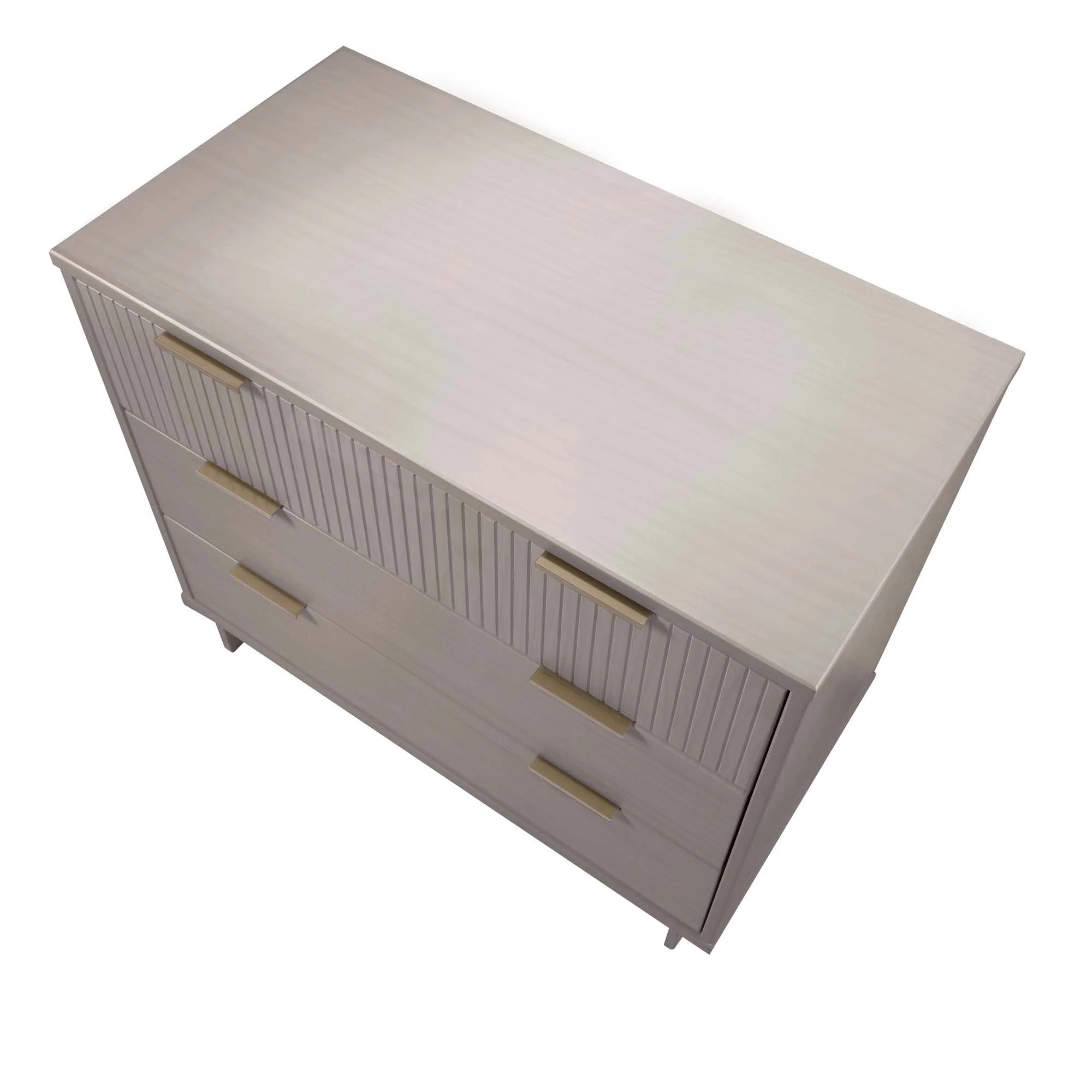 Granville 3-Piece Standard Dresser, Tall Narrow Chest and Nightstand Set in Light Grey - Image 20
