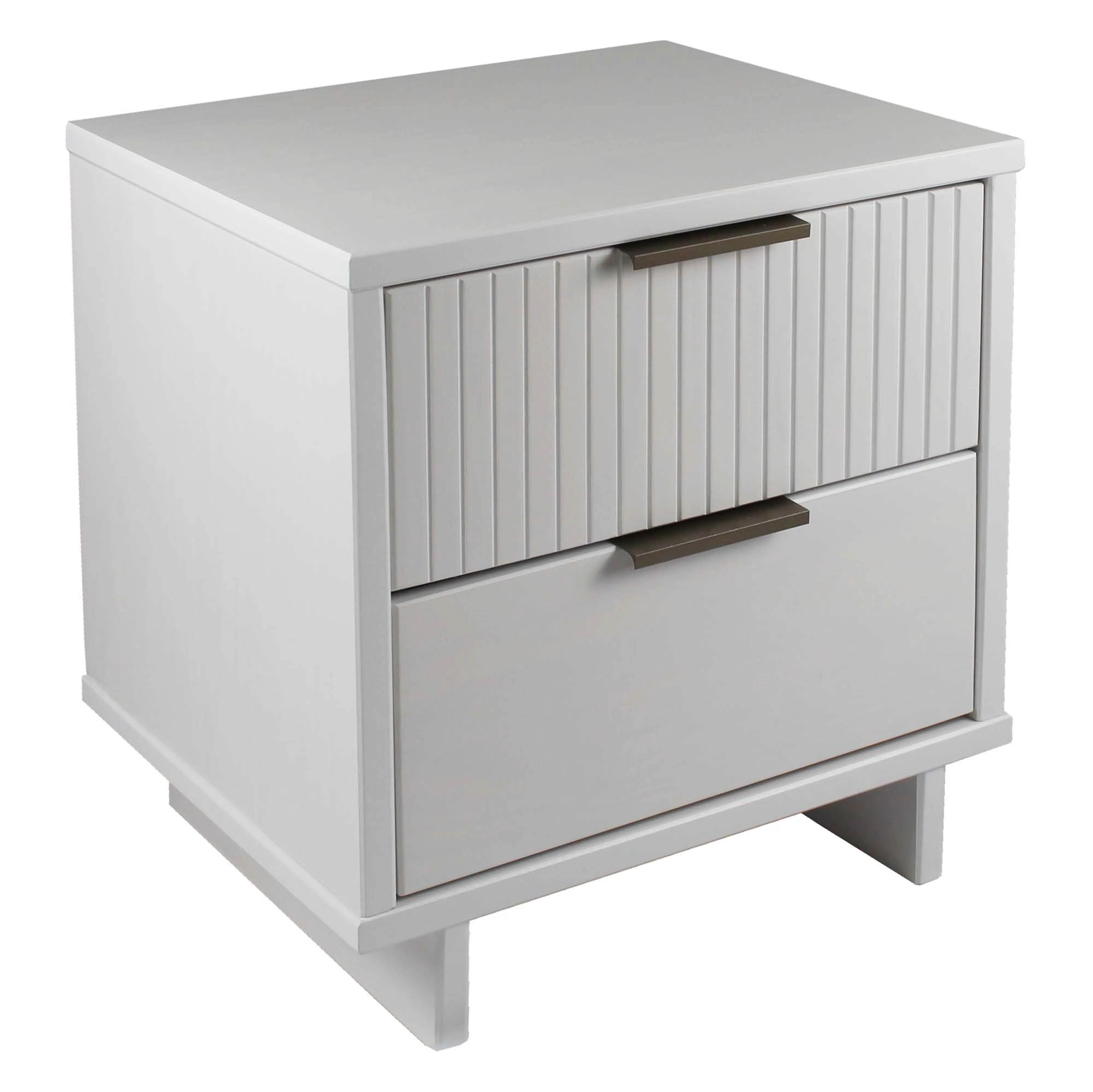 Granville 3-Piece Standard Dresser, Tall Narrow Chest and Nightstand Set in White - Image 24