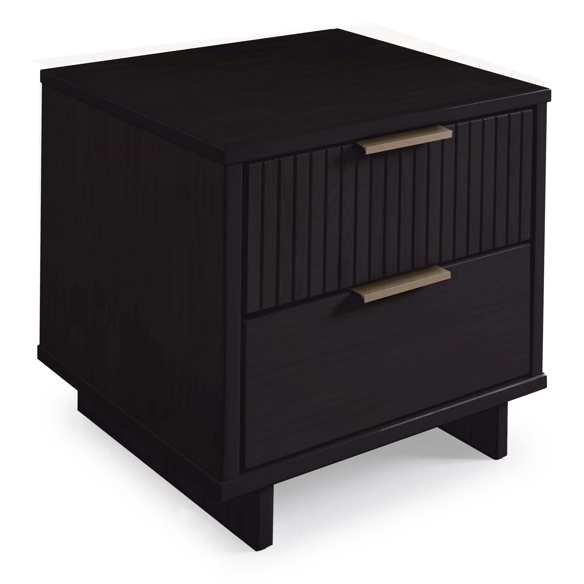 Granville 3-Piece Tall Narrow Chest, Double Dresser and Nightstand Set in Black - Image 24