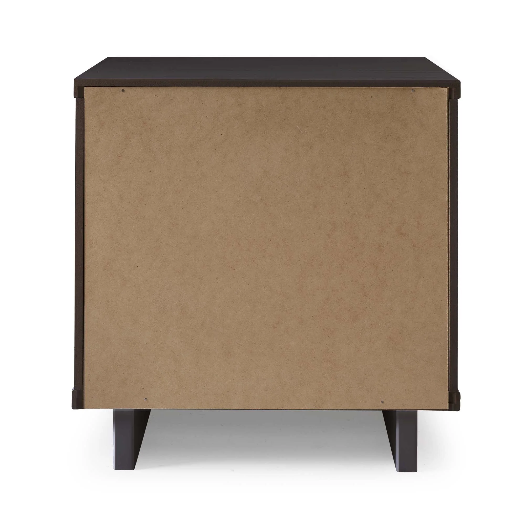 Granville 3-Piece Tall Narrow Chest, Double Dresser and Nightstand Set in Dark Grey - Image 25