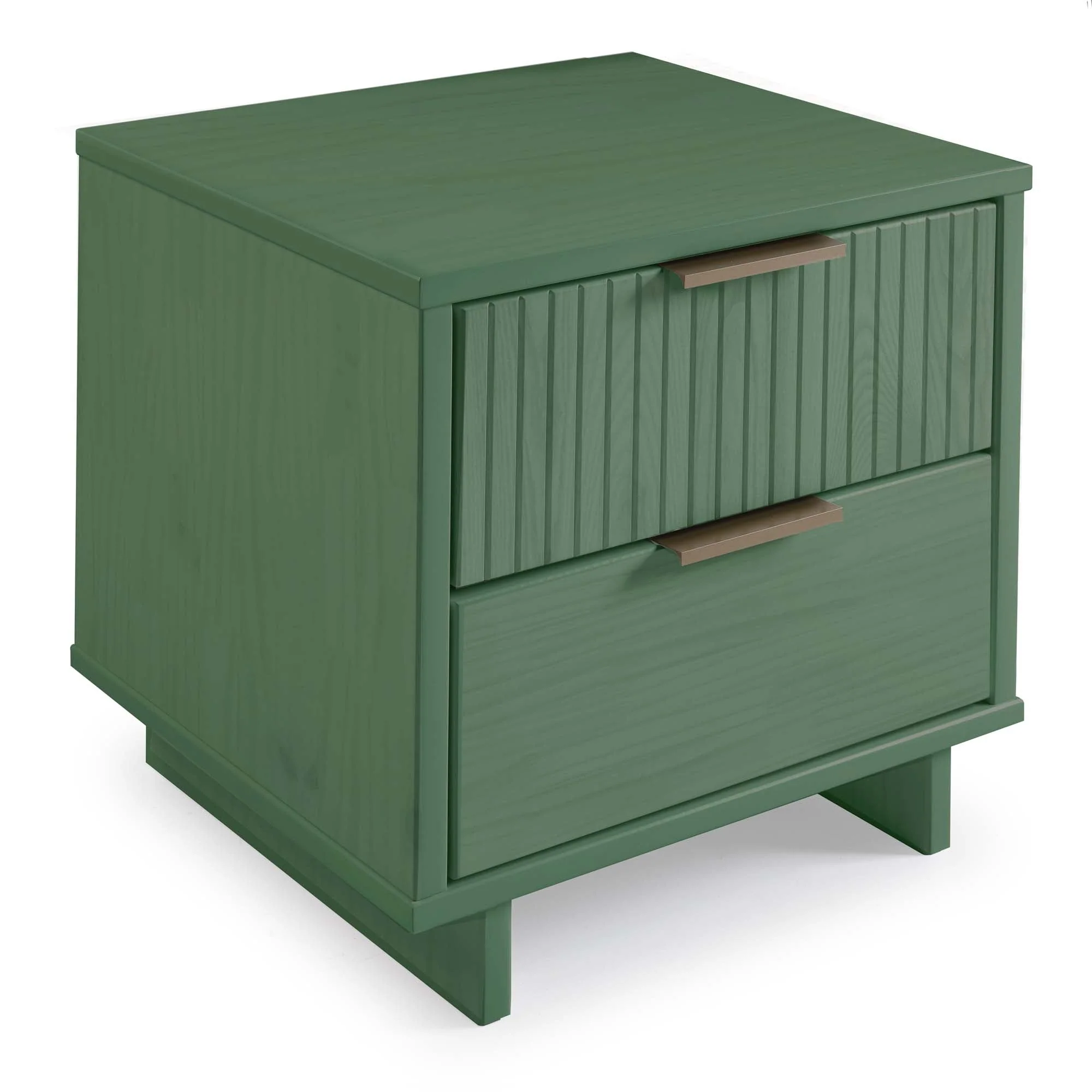 Granville 3-Piece Tall Narrow Chest, Double Dresser and Nightstand Set in Sage Green - Image 24