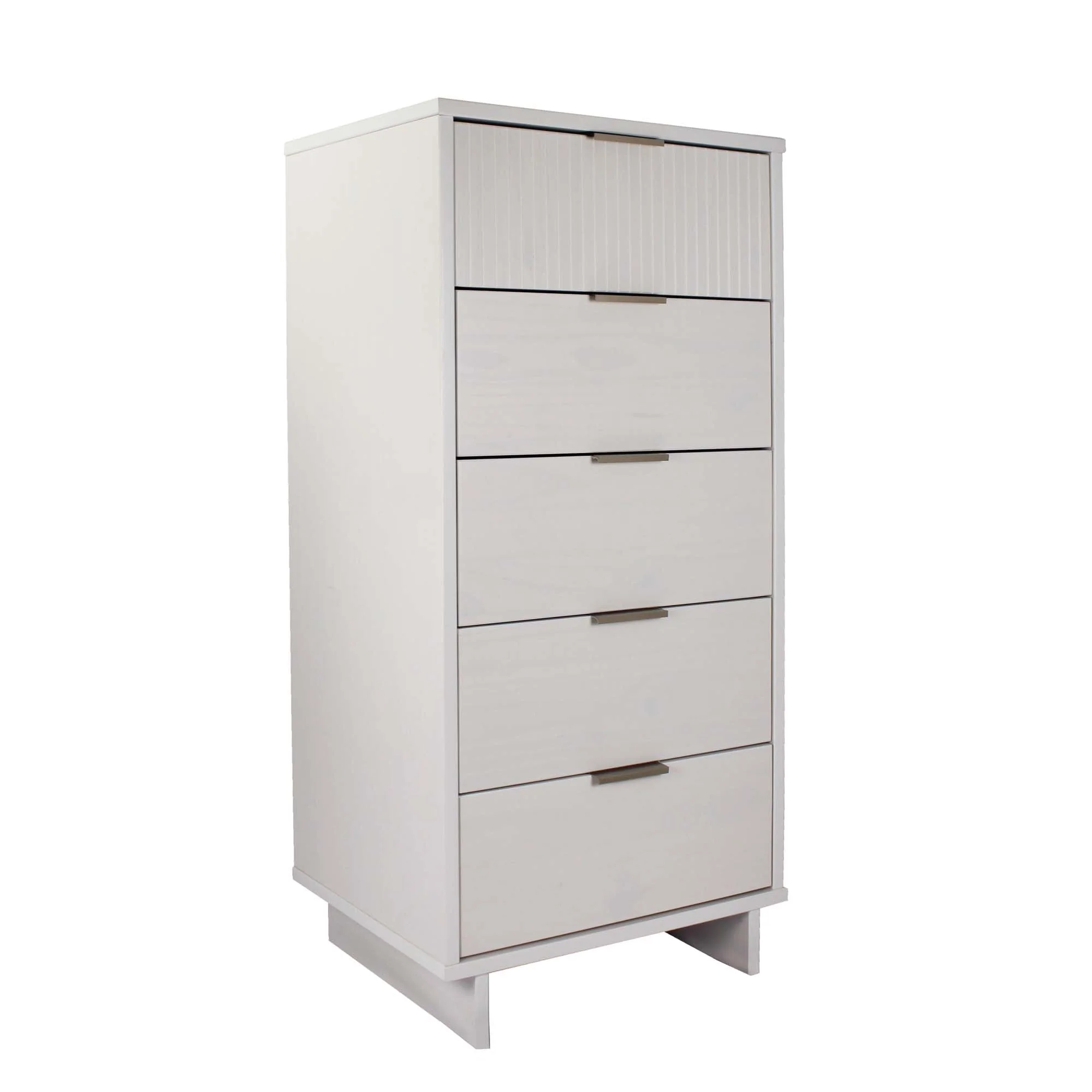 Granville 3-Piece Tall Narrow Chest, Double Dresser Set and Standard Dresser Set in White - Image 11