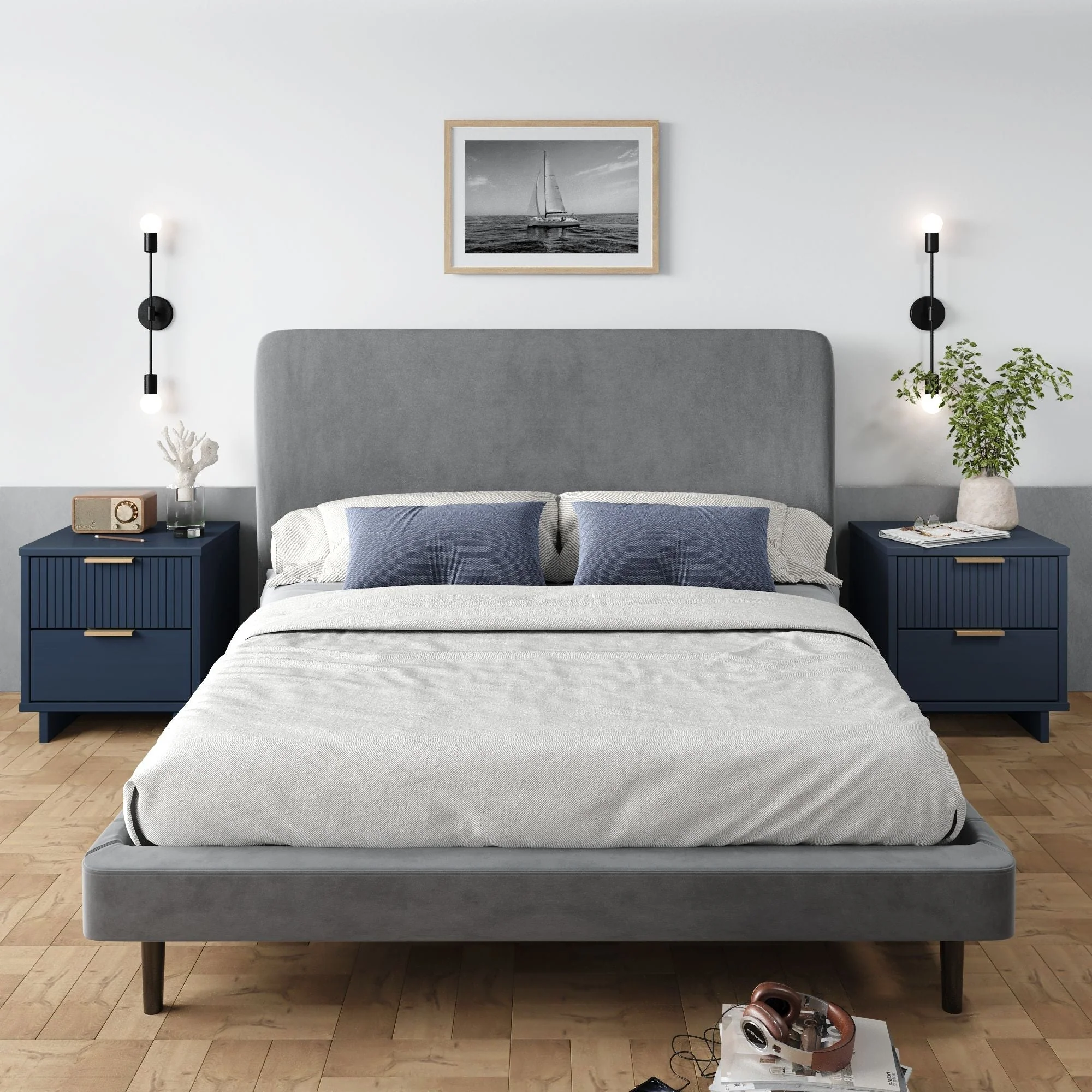 Granville Nightstand 2.0 in Midnight Blue (set of 2) - Image 2