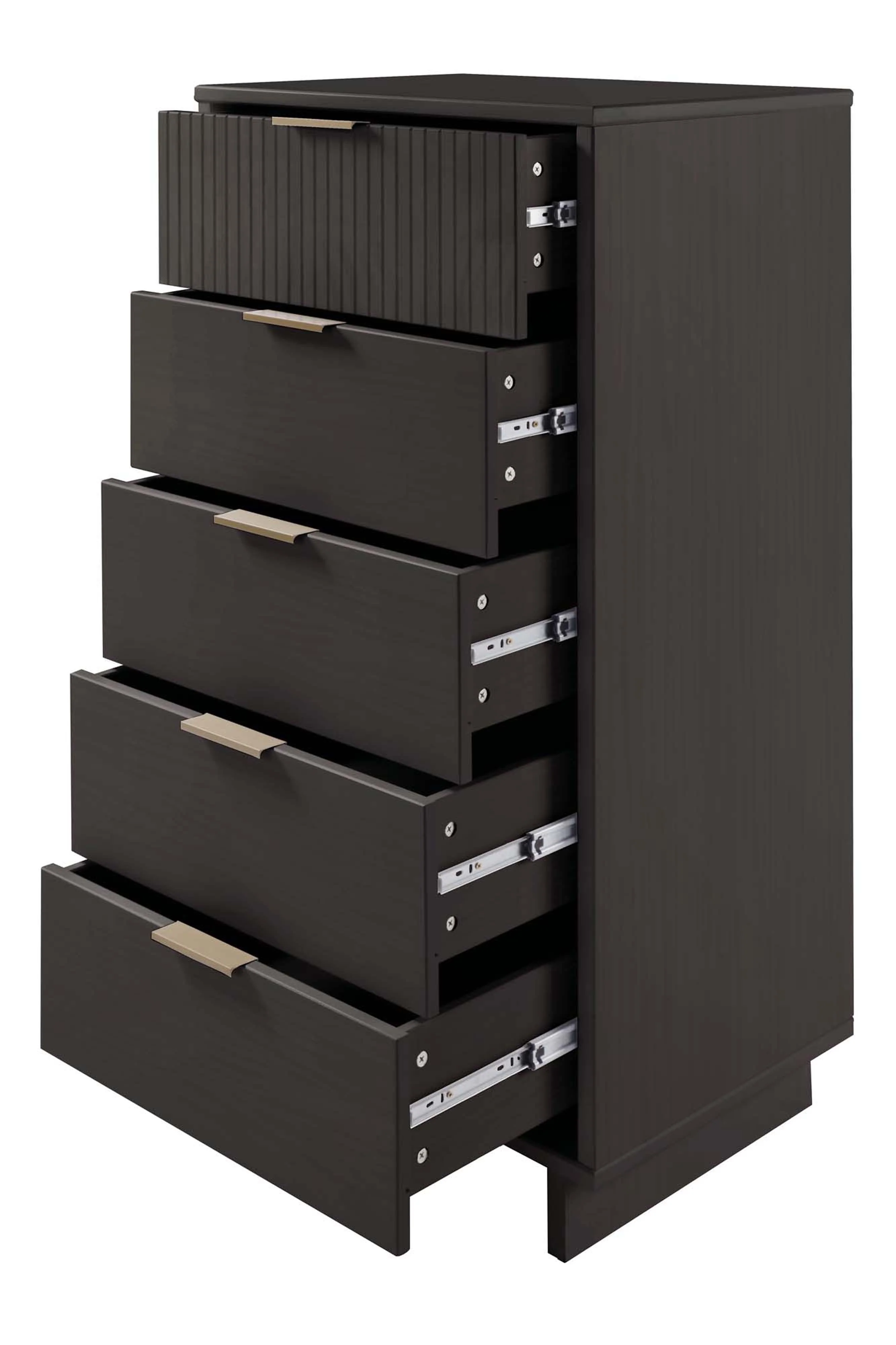 Granville Tall 23.62 Narrow Dresser in Dark Grey - Image 6