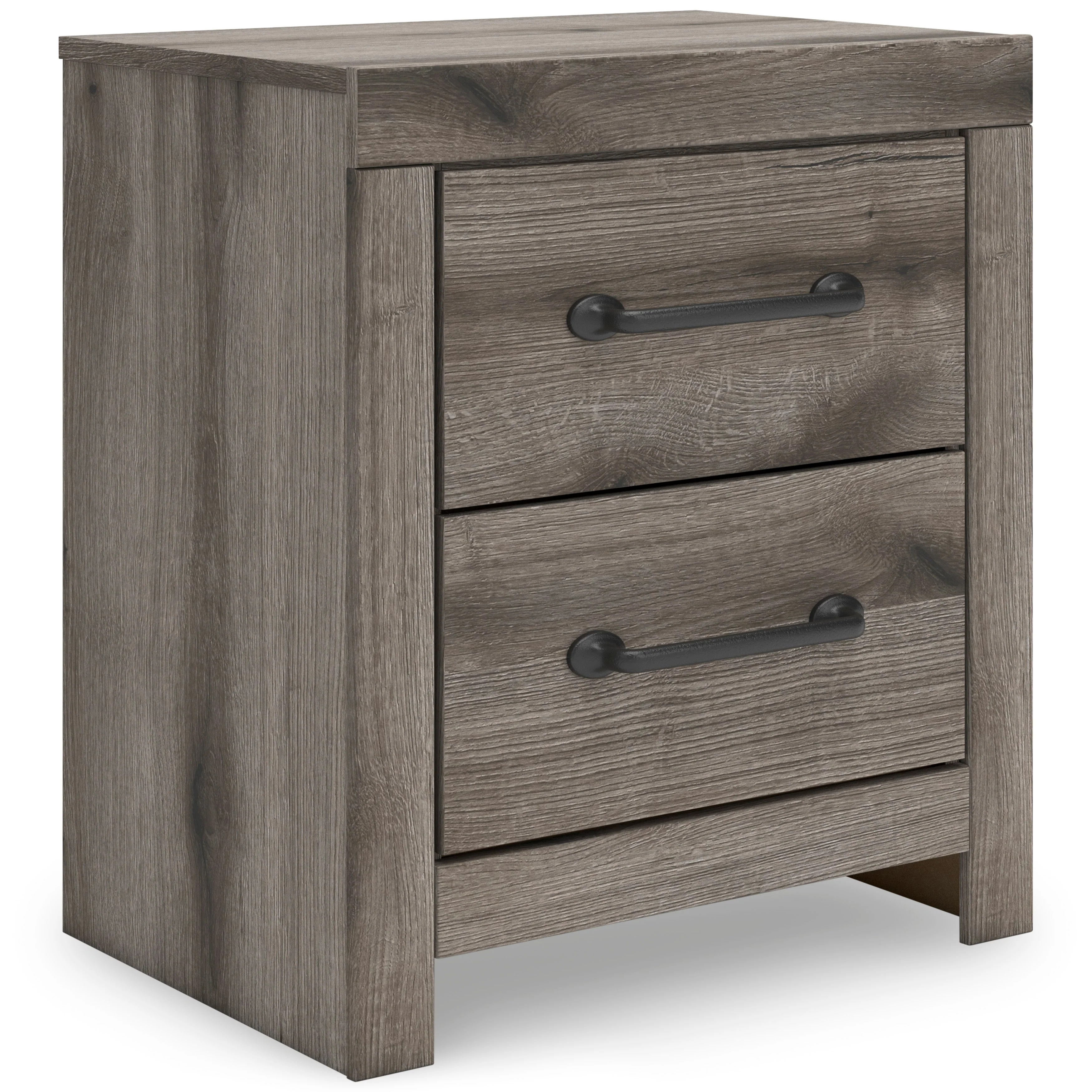 Graystorm Brown Gray Panel Storage Bedroom Set with 2 One-Side Drawers - Image 10