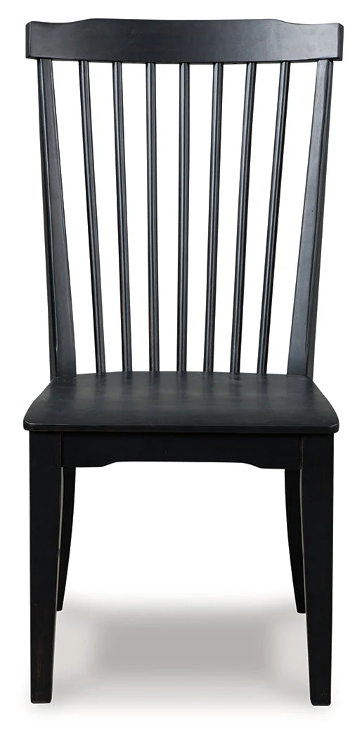 Greddinton Black/Brown Dining Table and 6 Chairs - Image 2