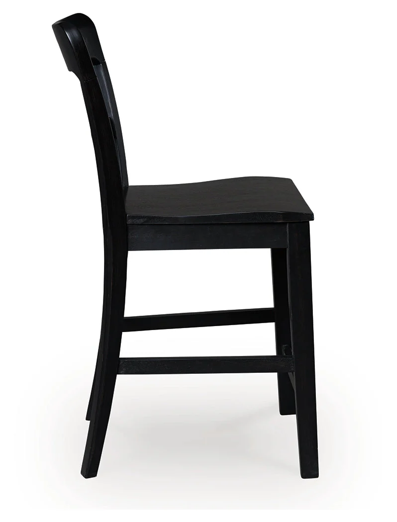 Greddinton Brown & Black Counter Height Set - Image 6