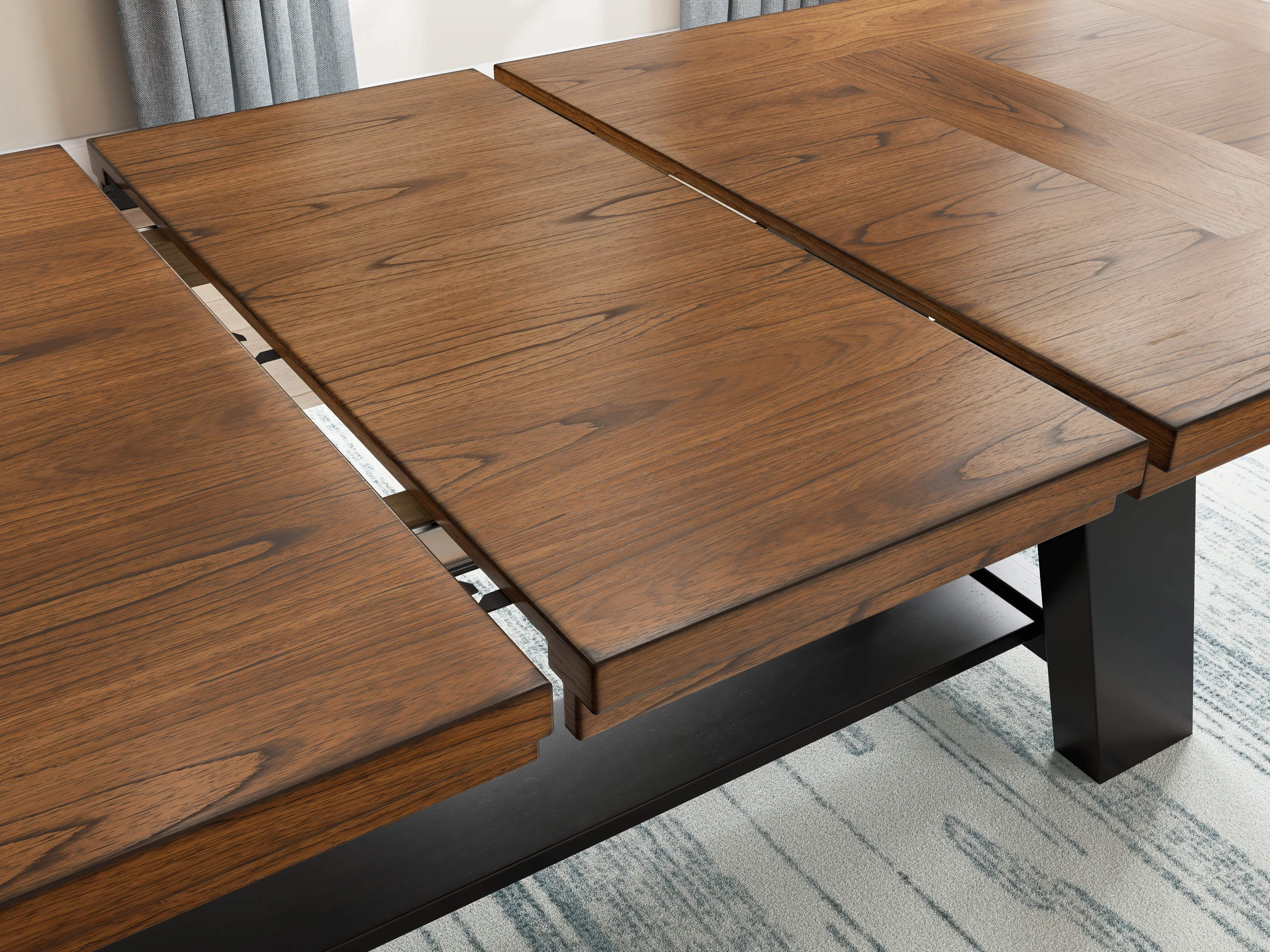 Greddinton Brown/Black Dining Table with 6 Chairs - Image 3